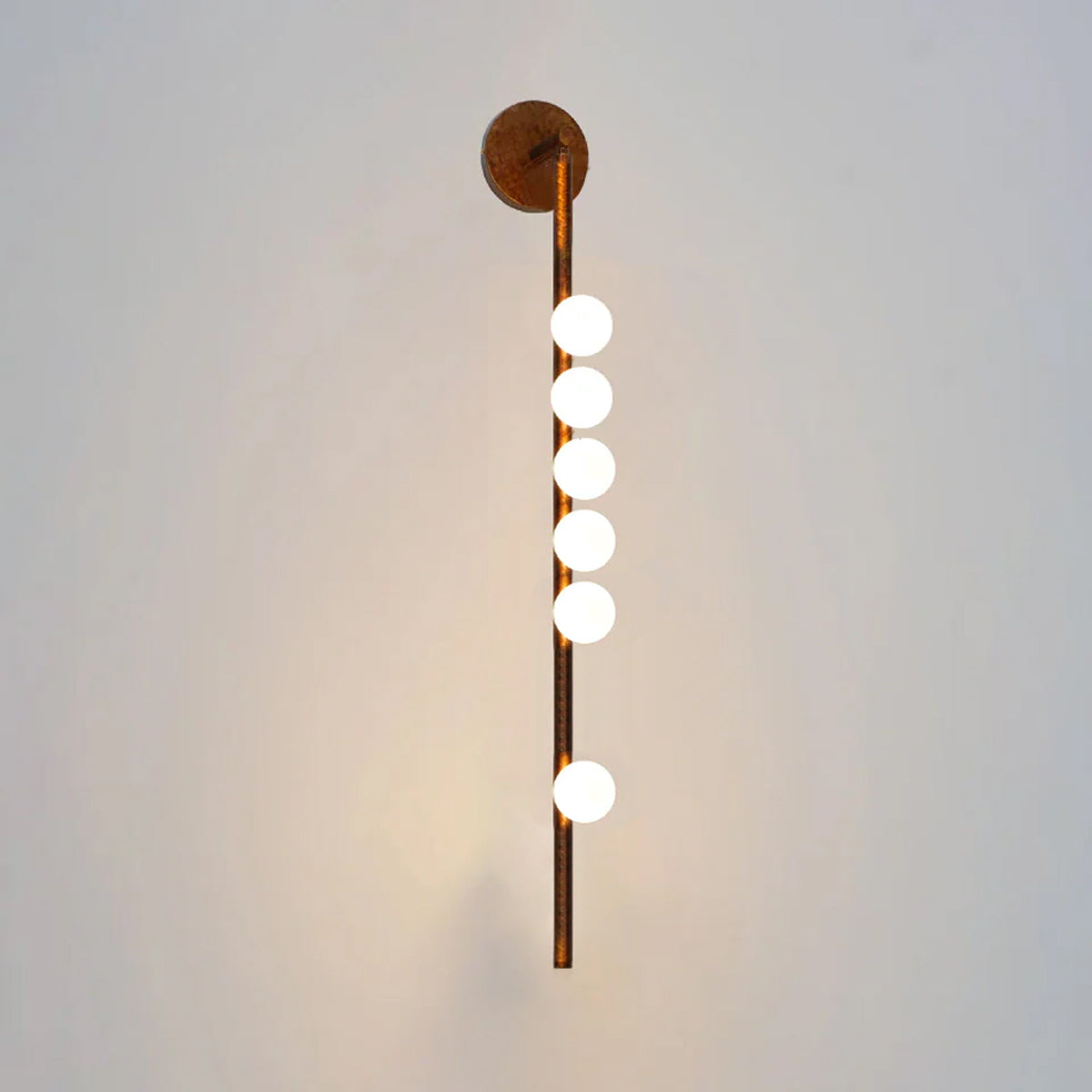 Rory Modern Minimalist Tube Brass Glass Wall Lamp-Neutral Decor