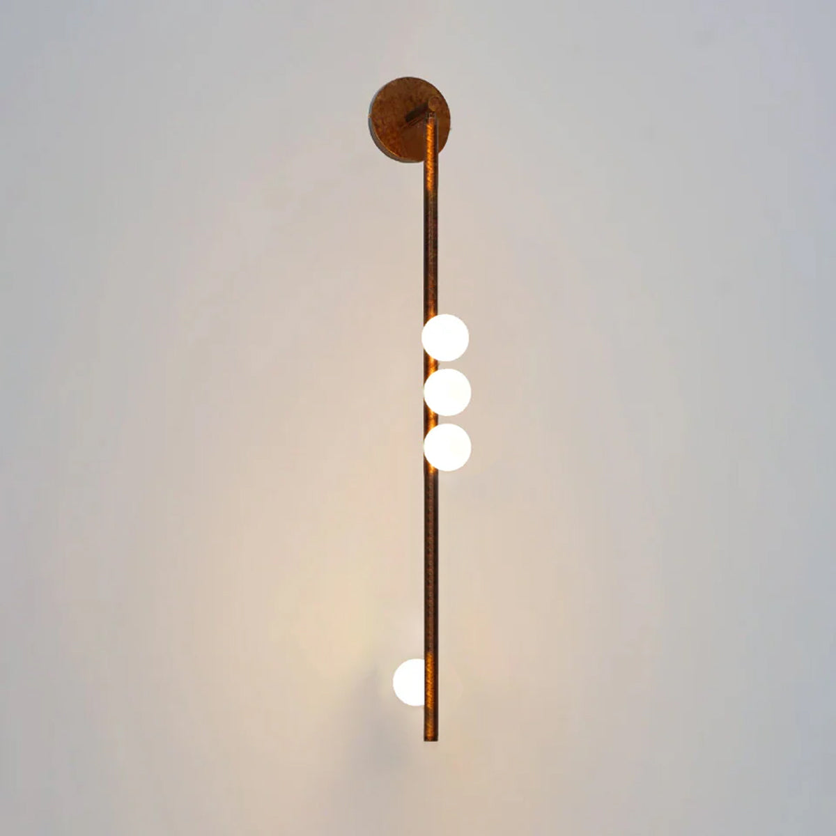 Rory Modern Minimalist Tube Brass Glass Wall Lamp-Neutral Decor