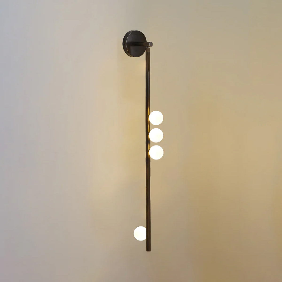 Rory Modern Minimalist Tube Brass Glass Wall Lamp-Neutral Decor