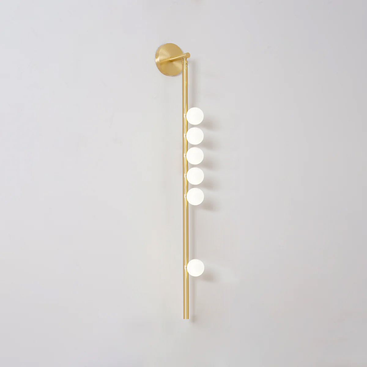 Rory Modern Minimalist Tube Brass Glass Wall Lamp-Neutral Decor