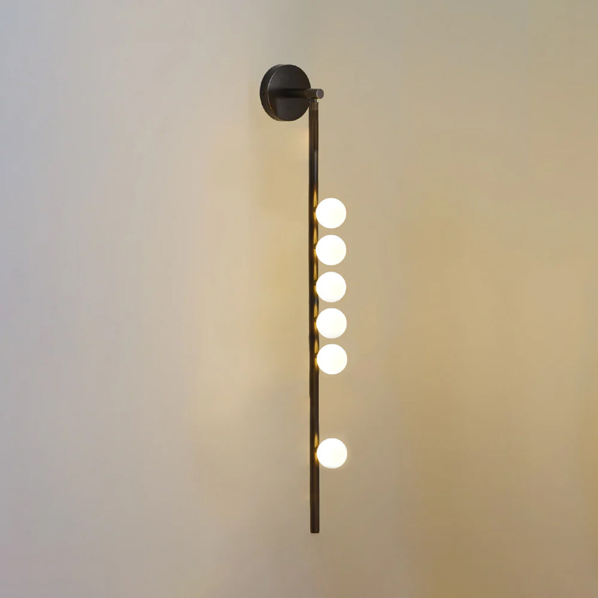 Rory Modern Minimalist Tube Brass Glass Wall Lamp-Neutral Decor