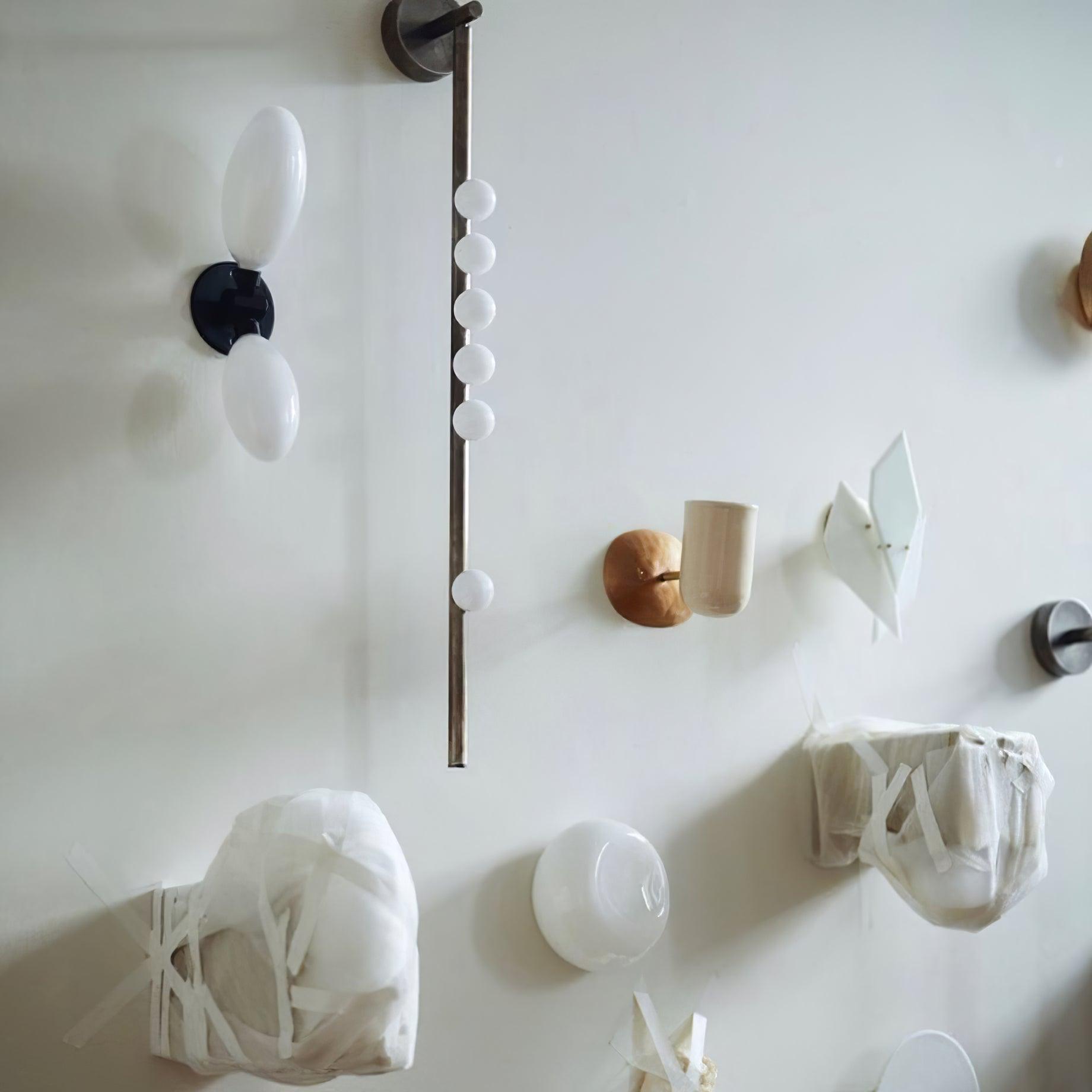 Pamela Tube Plug-in Brass Glass Wall Lamp-Neutral Decor