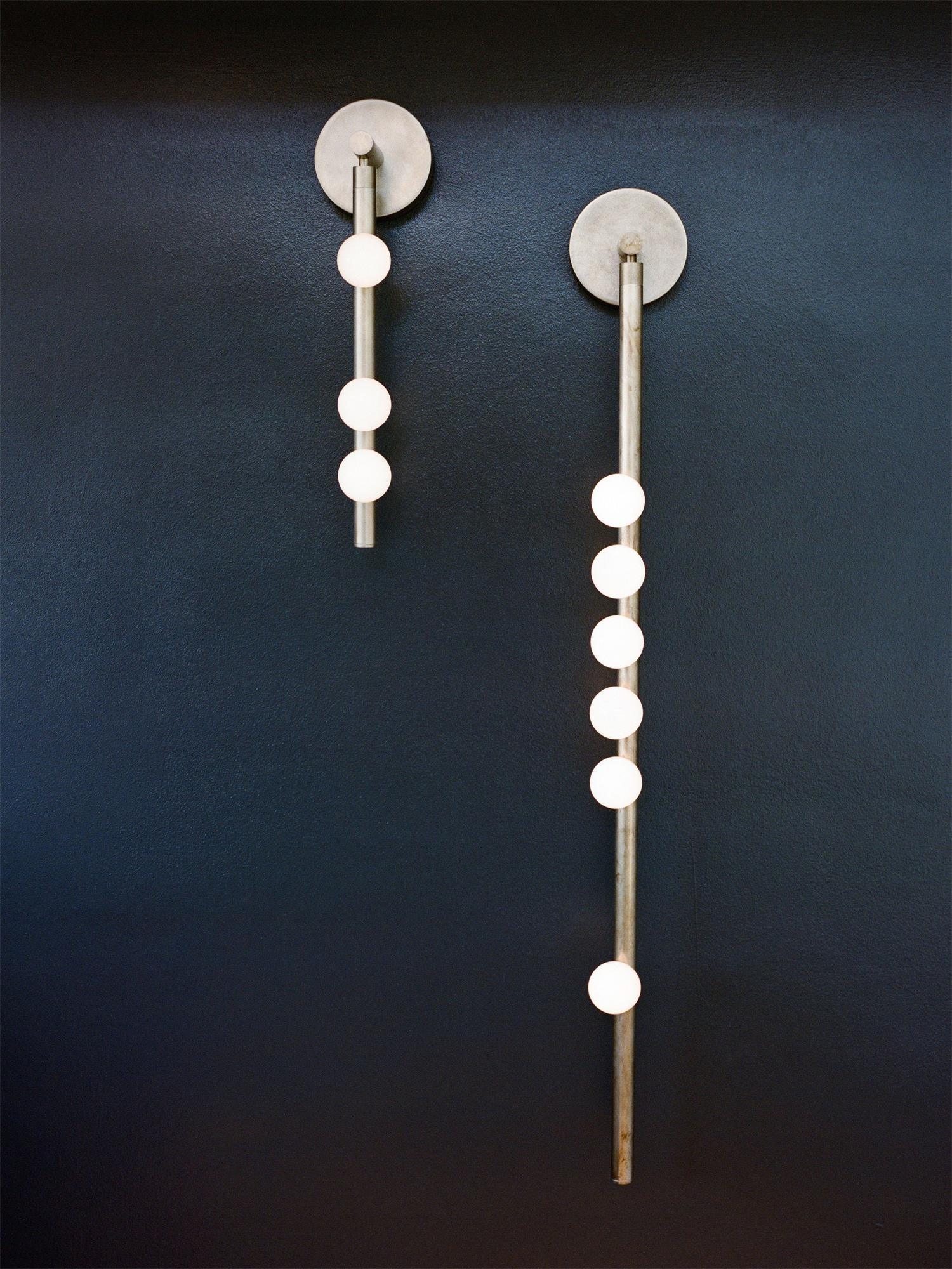Rory Modern Minimalist Tube Brass Glass Wall Lamp-Neutral Decor
