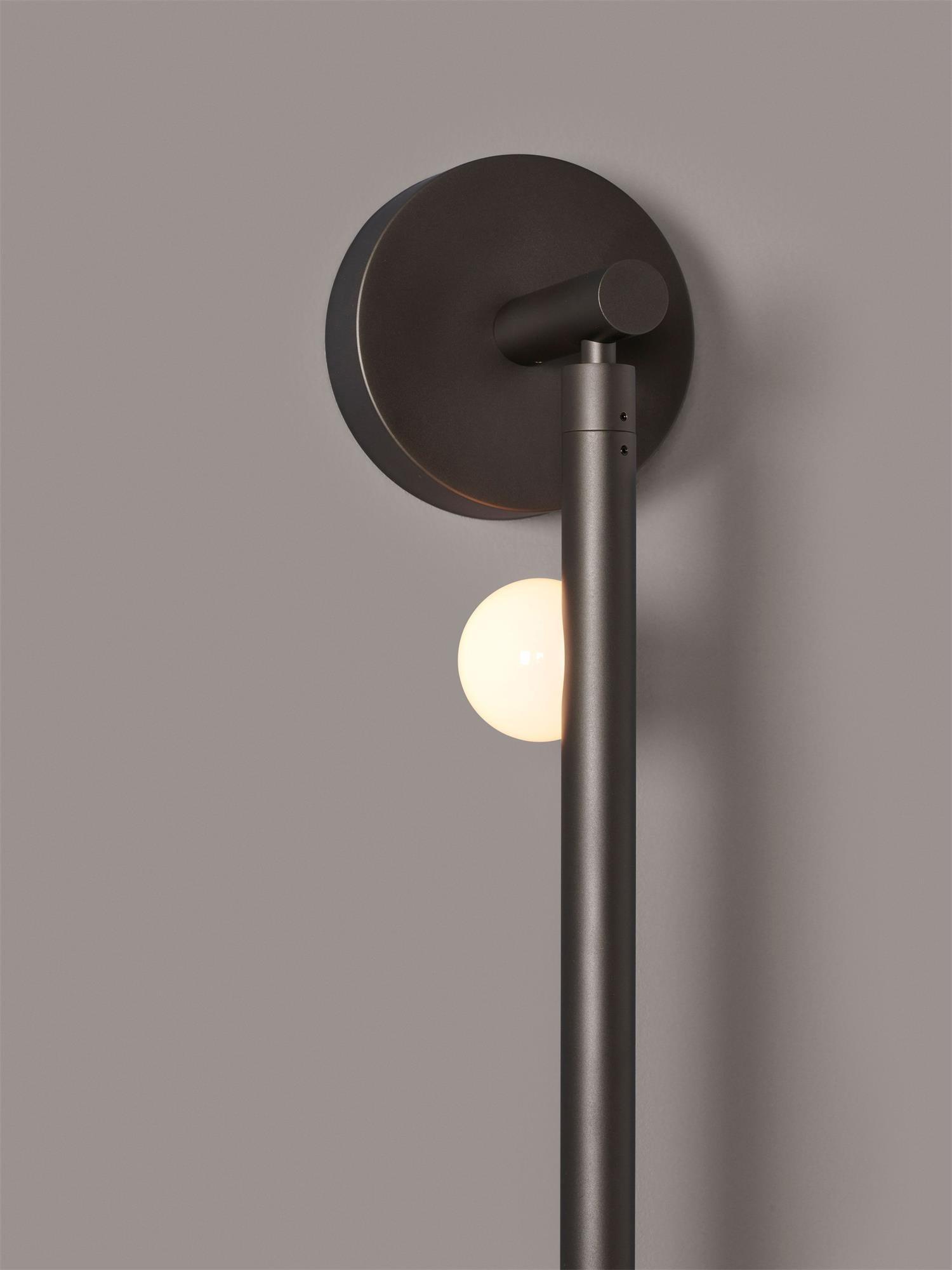 Pamela Tube Plug-in Brass Glass Wall Lamp-Neutral Decor