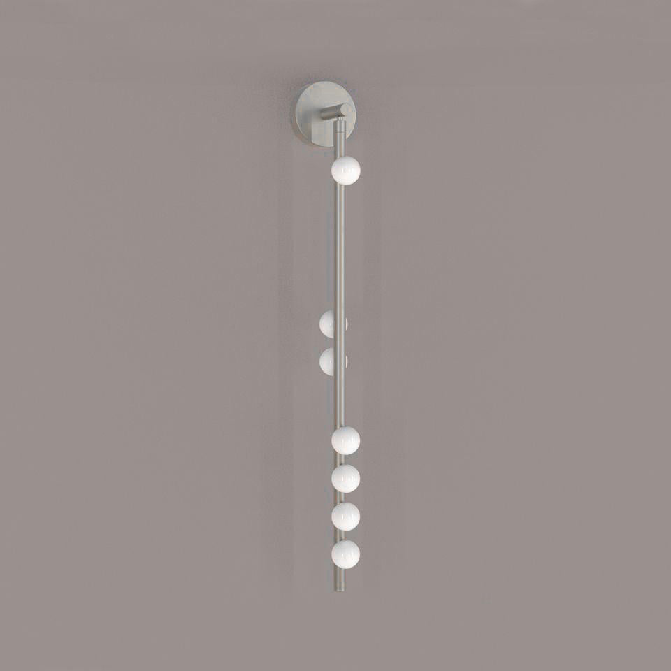 Pamela Tube Plug-in Brass Glass Wall Lamp-Neutral Decor