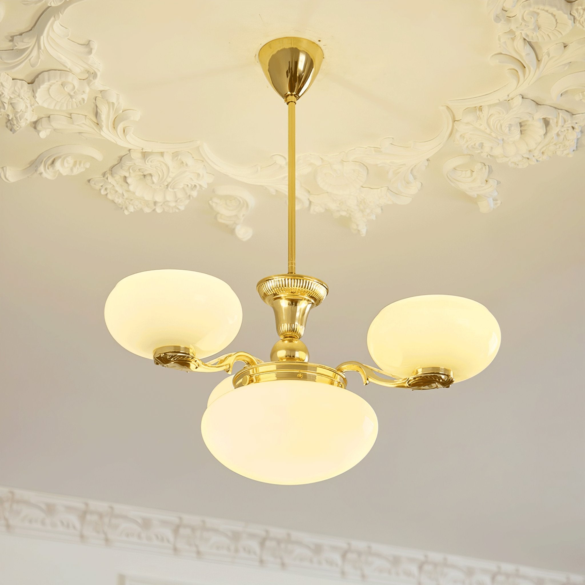 Ethan Luxury Glass Chandelier-Neutral Decor