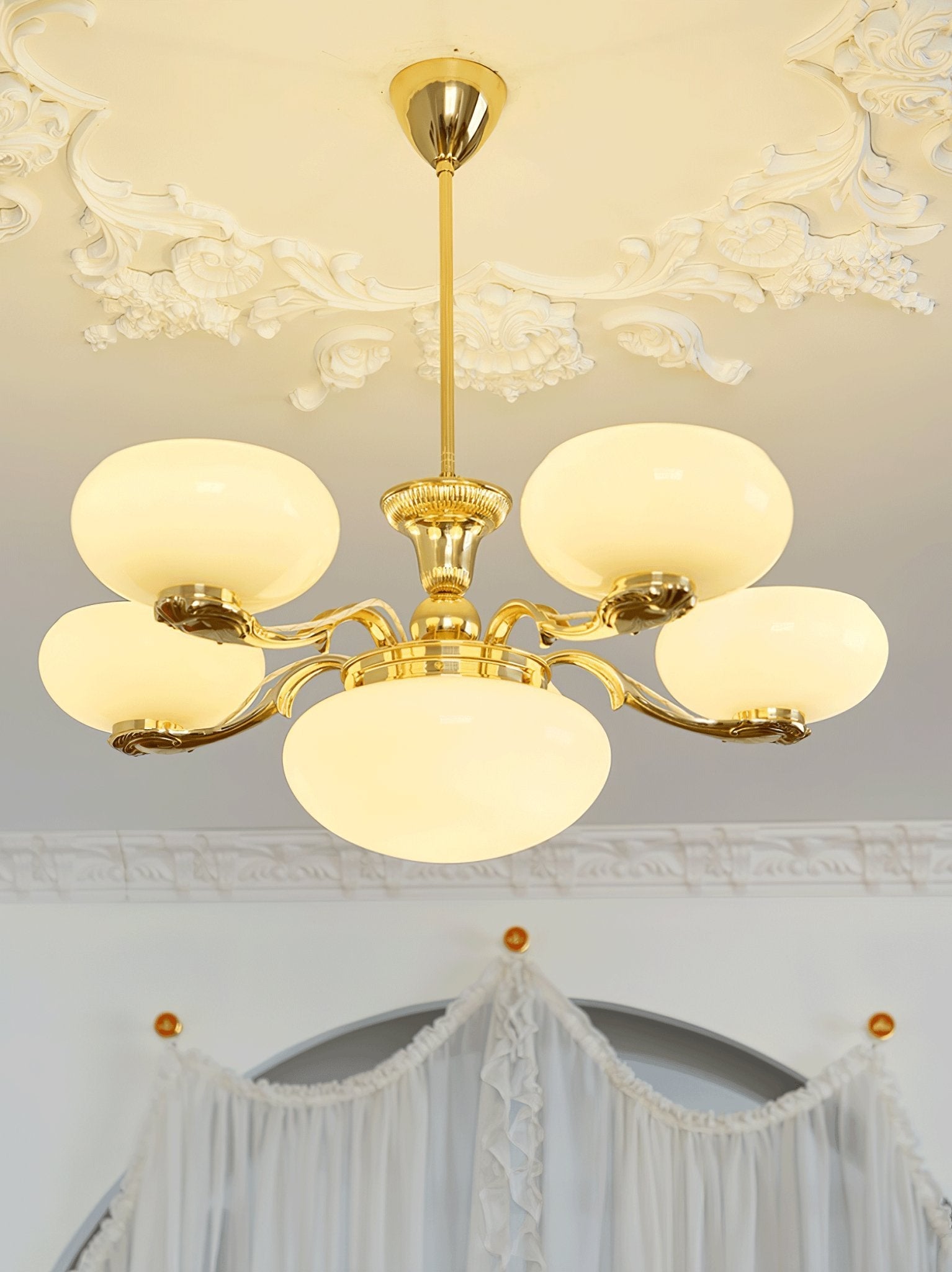 Ethan Luxury Glass Chandelier-Neutral Decor