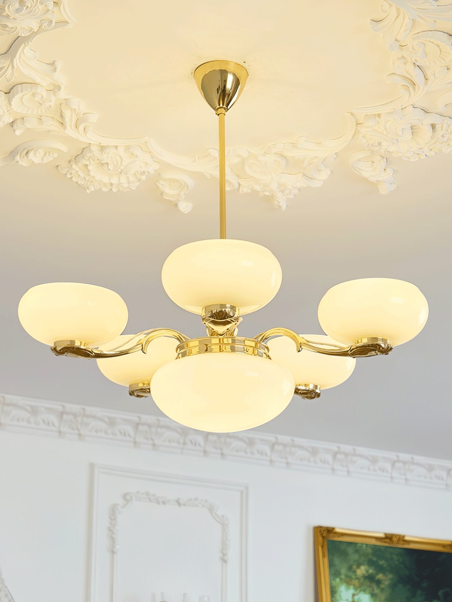 Ethan Luxury Glass Chandelier-Neutral Decor