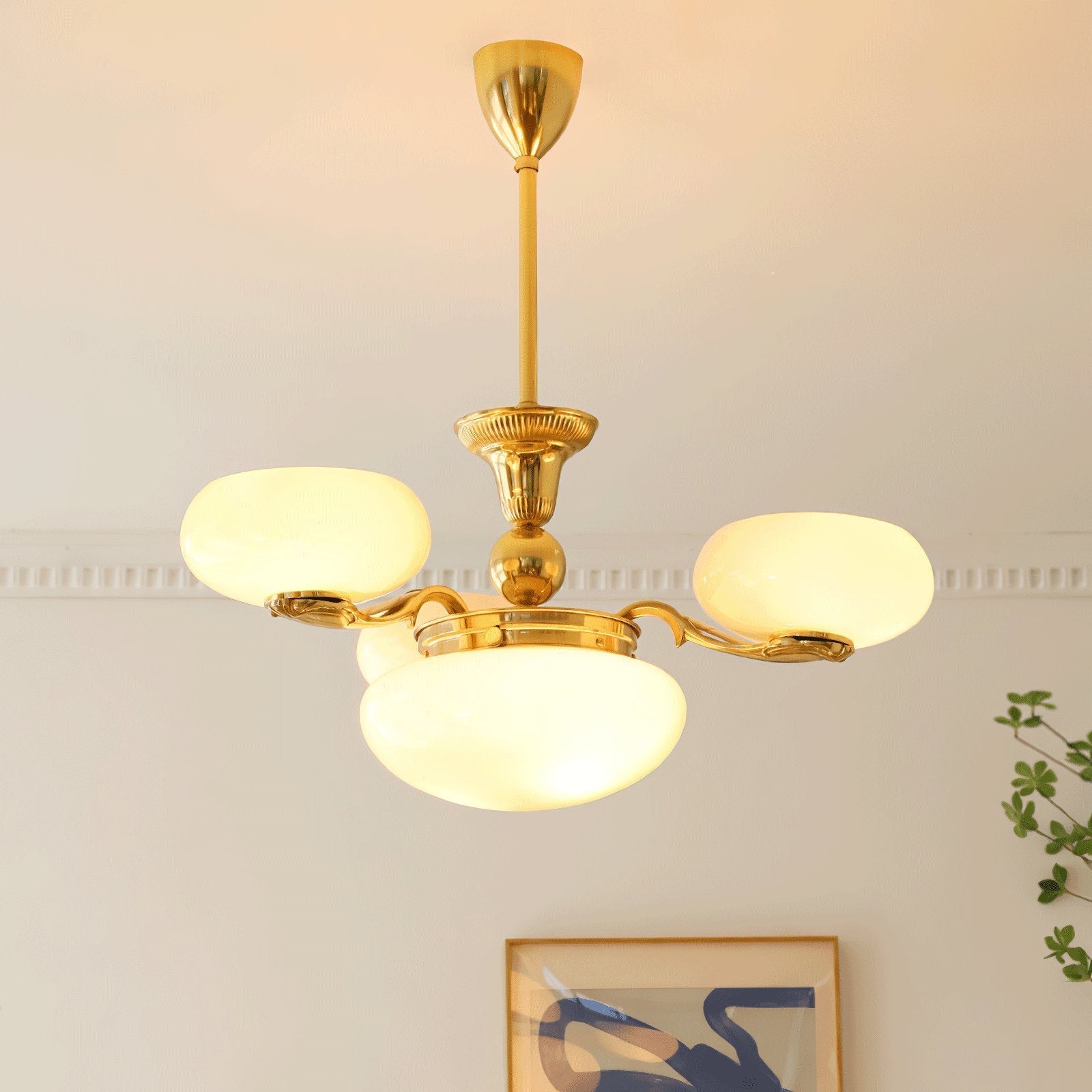 Ethan Luxury Glass Chandelier-Neutral Decor