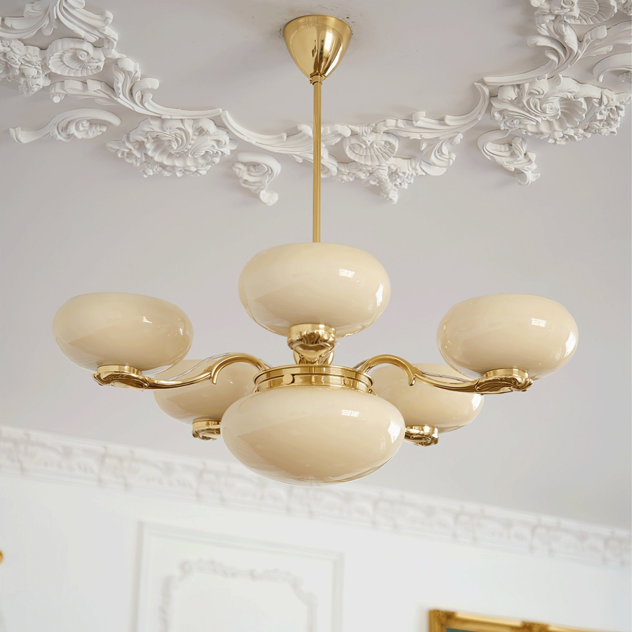 Ethan Luxury Glass Chandelier-Neutral Decor