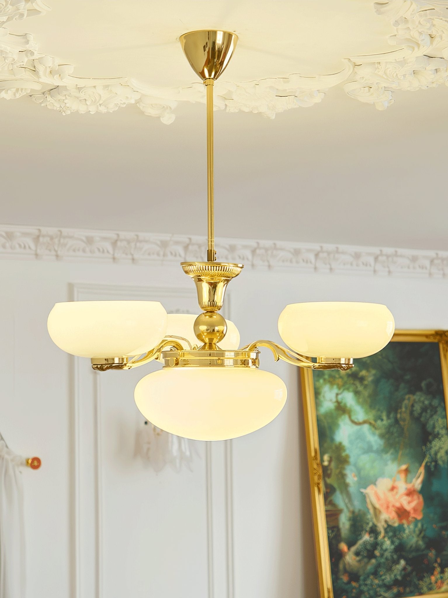 Ethan Luxury Glass Chandelier-Neutral Decor