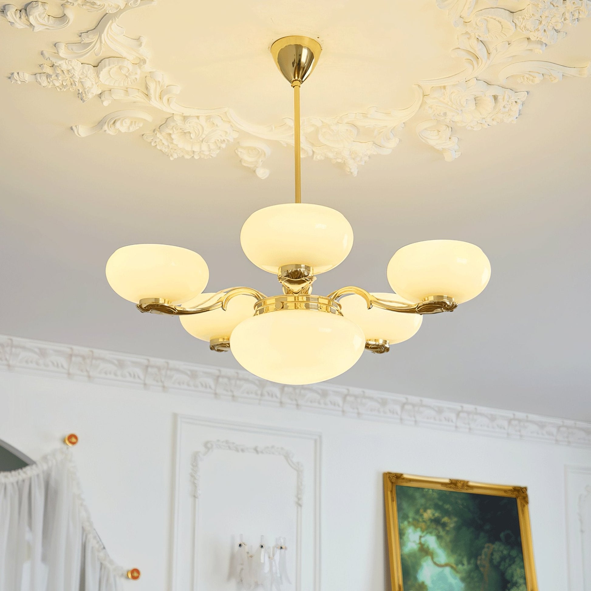 Ethan Luxury Glass Chandelier-Neutral Decor