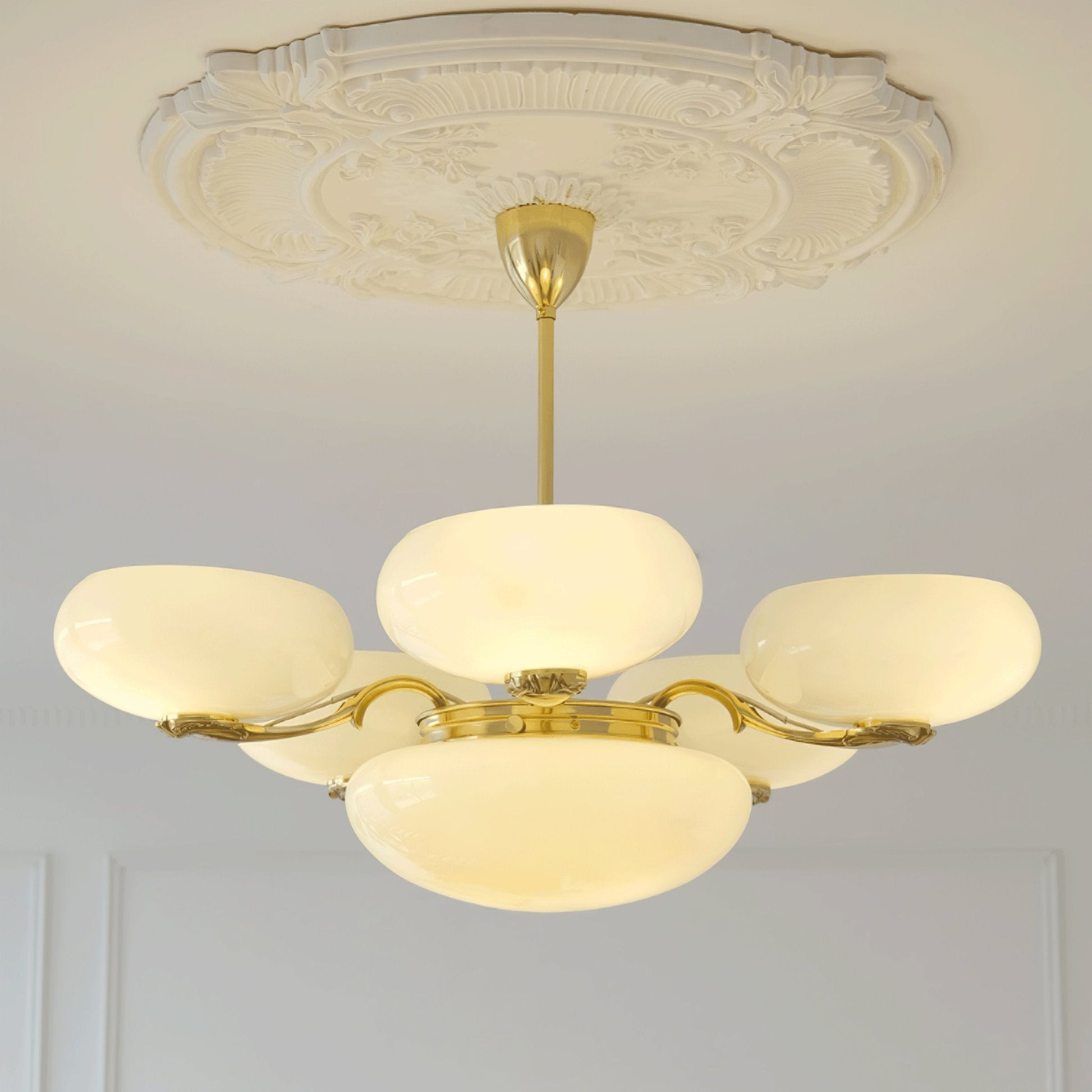 Ethan Luxury Glass Chandelier-Neutral Decor