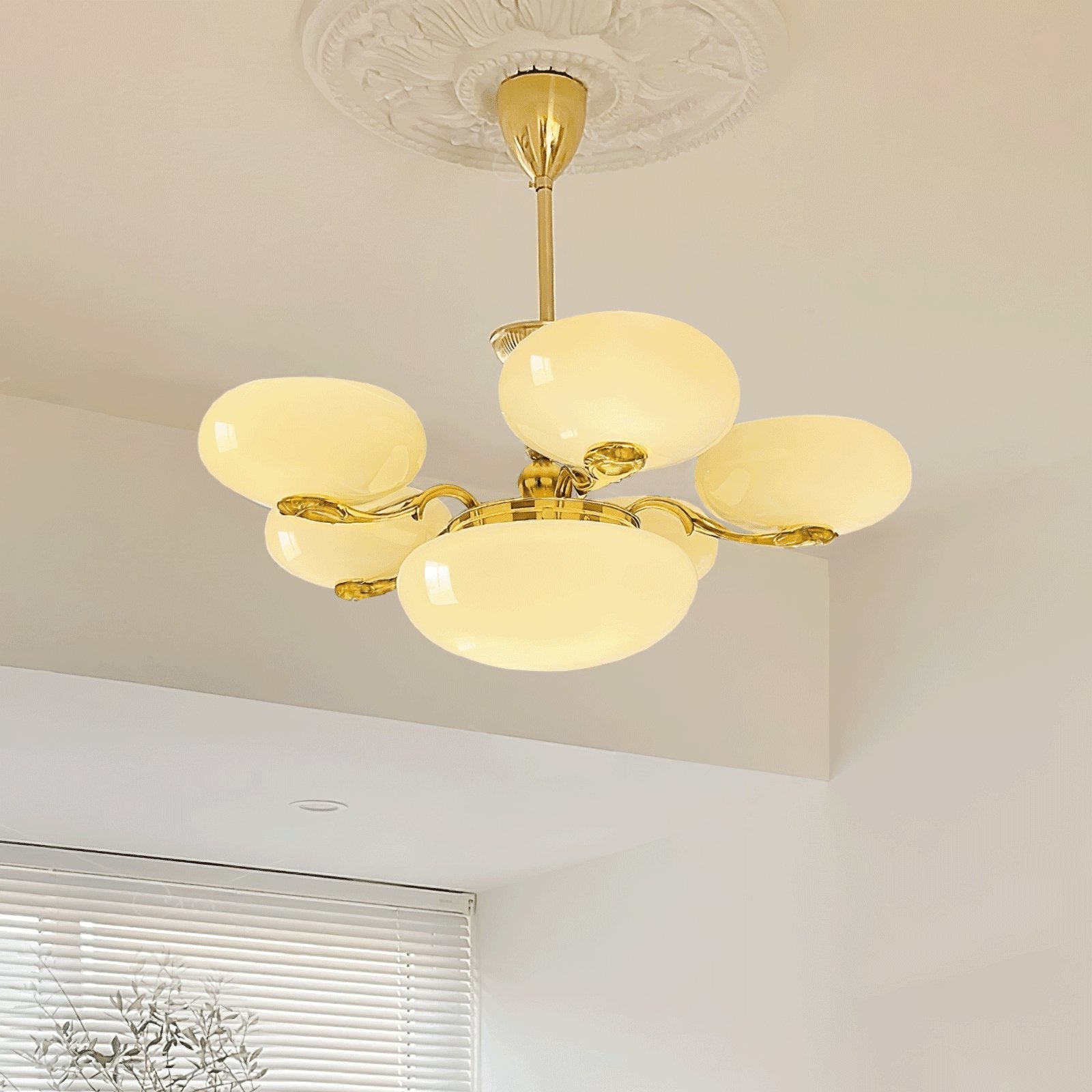 Ethan Luxury Glass Chandelier-Neutral Decor