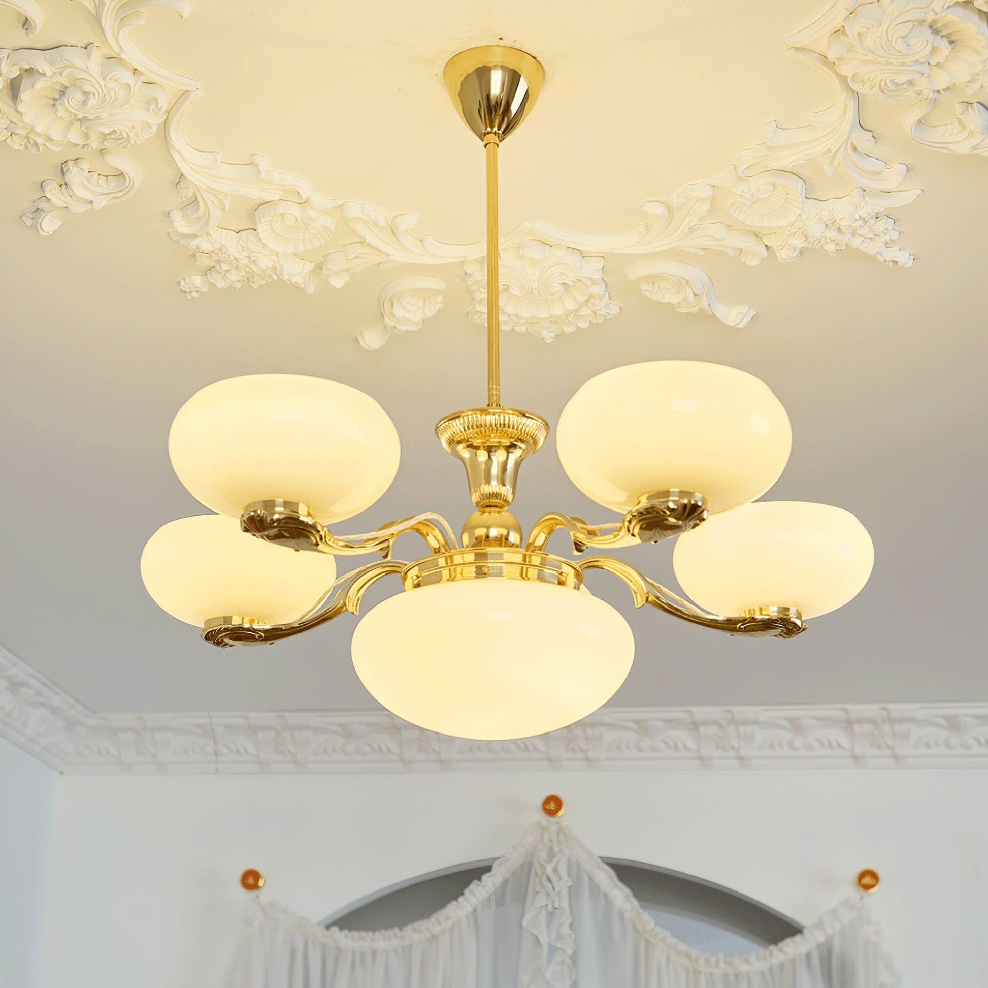 Ethan Luxury Glass Chandelier-Neutral Decor