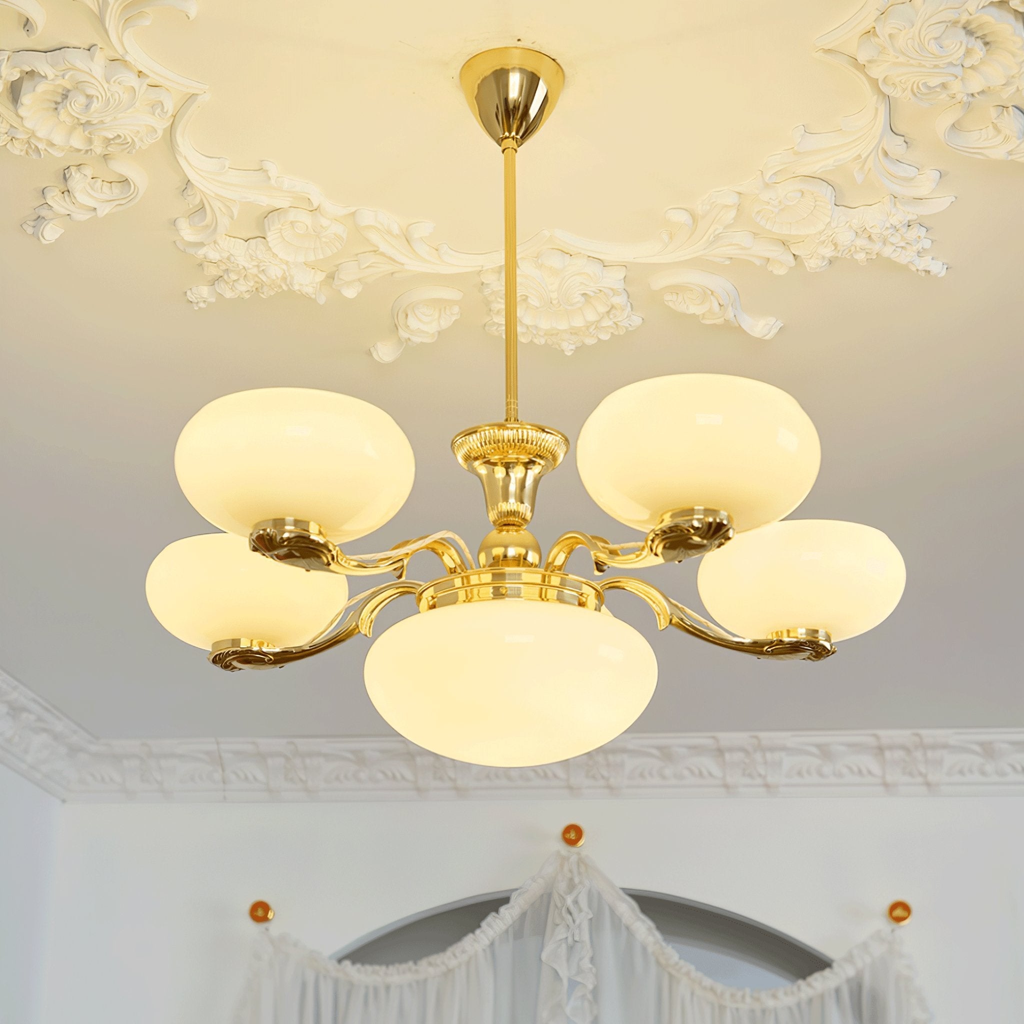 Ethan Luxury Glass Chandelier-Neutral Decor