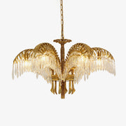 Kilwen Regal Brass Crystal Chandelier-Neutral Decor