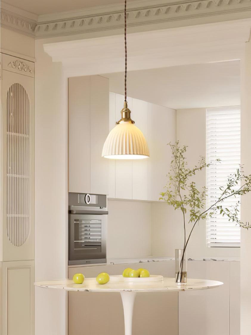 Ornoryra Vintage Glass Pendant Light-Neutral Decor