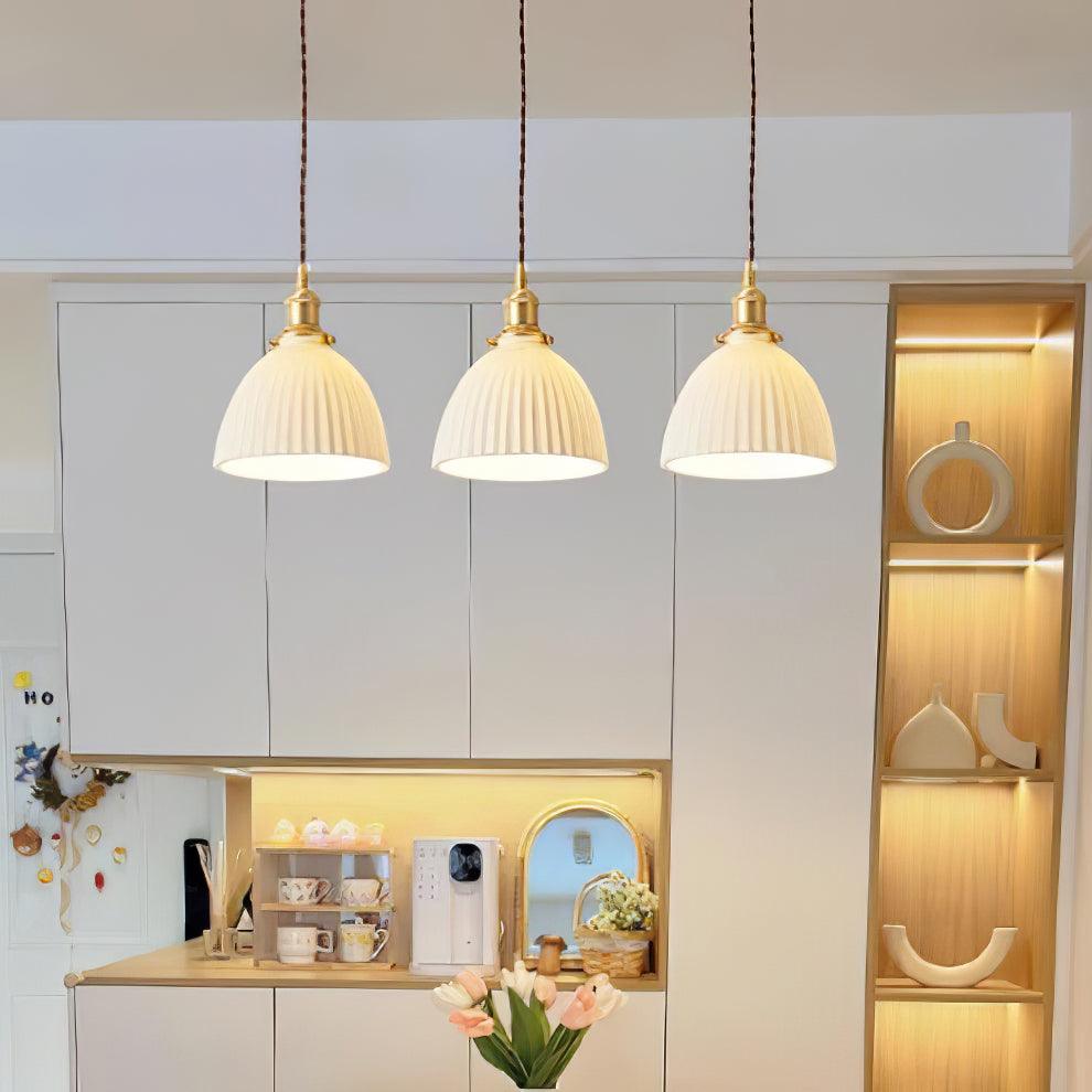 Ornoryra Vintage Glass Pendant Light-Neutral Decor