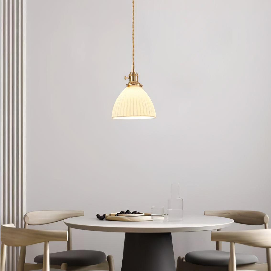Ornoryra Vintage Glass Pendant Light-Neutral Decor