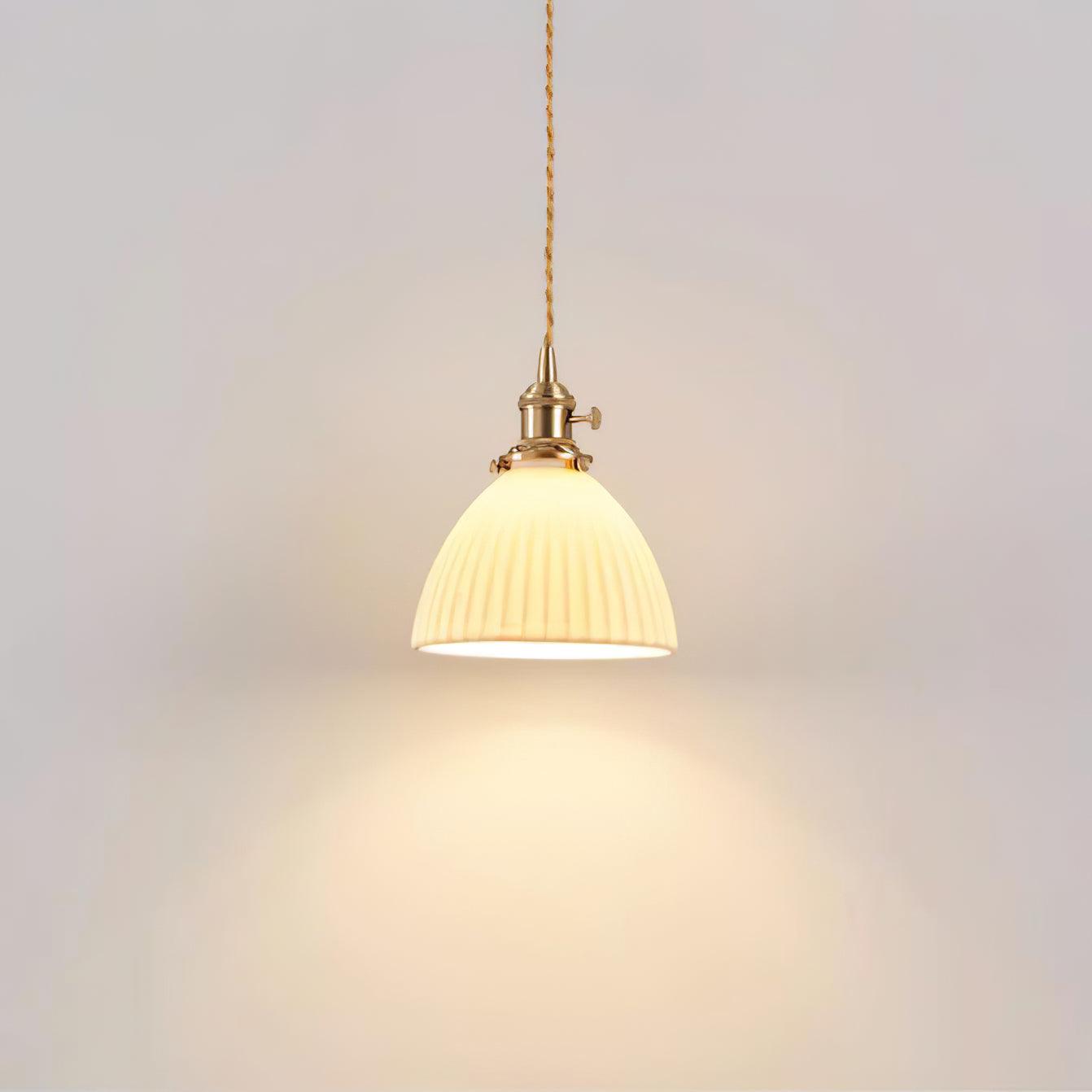 Ornoryra Vintage Glass Pendant Light-Neutral Decor