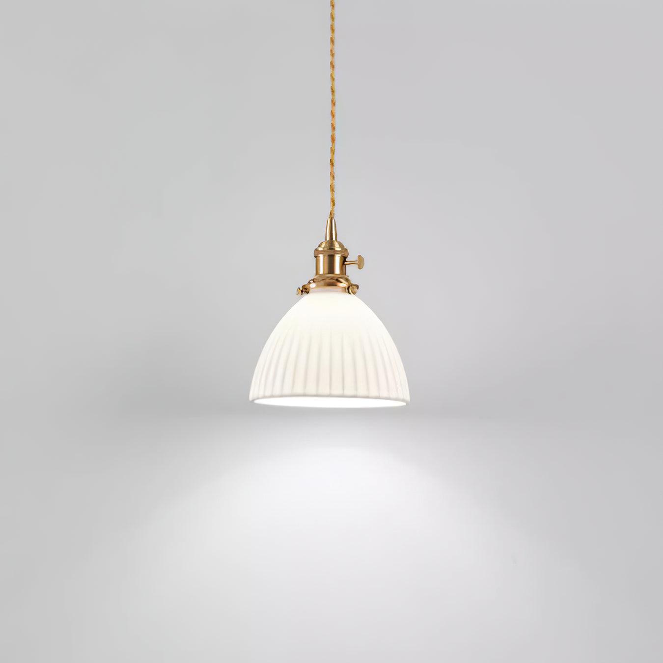 Ornoryra Vintage Glass Pendant Light-Neutral Decor