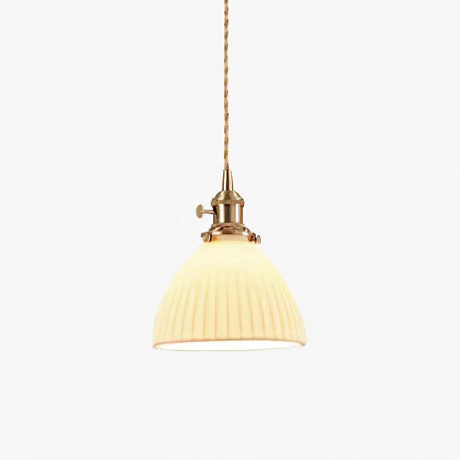 Ornoryra Vintage Glass Pendant Light-Neutral Decor