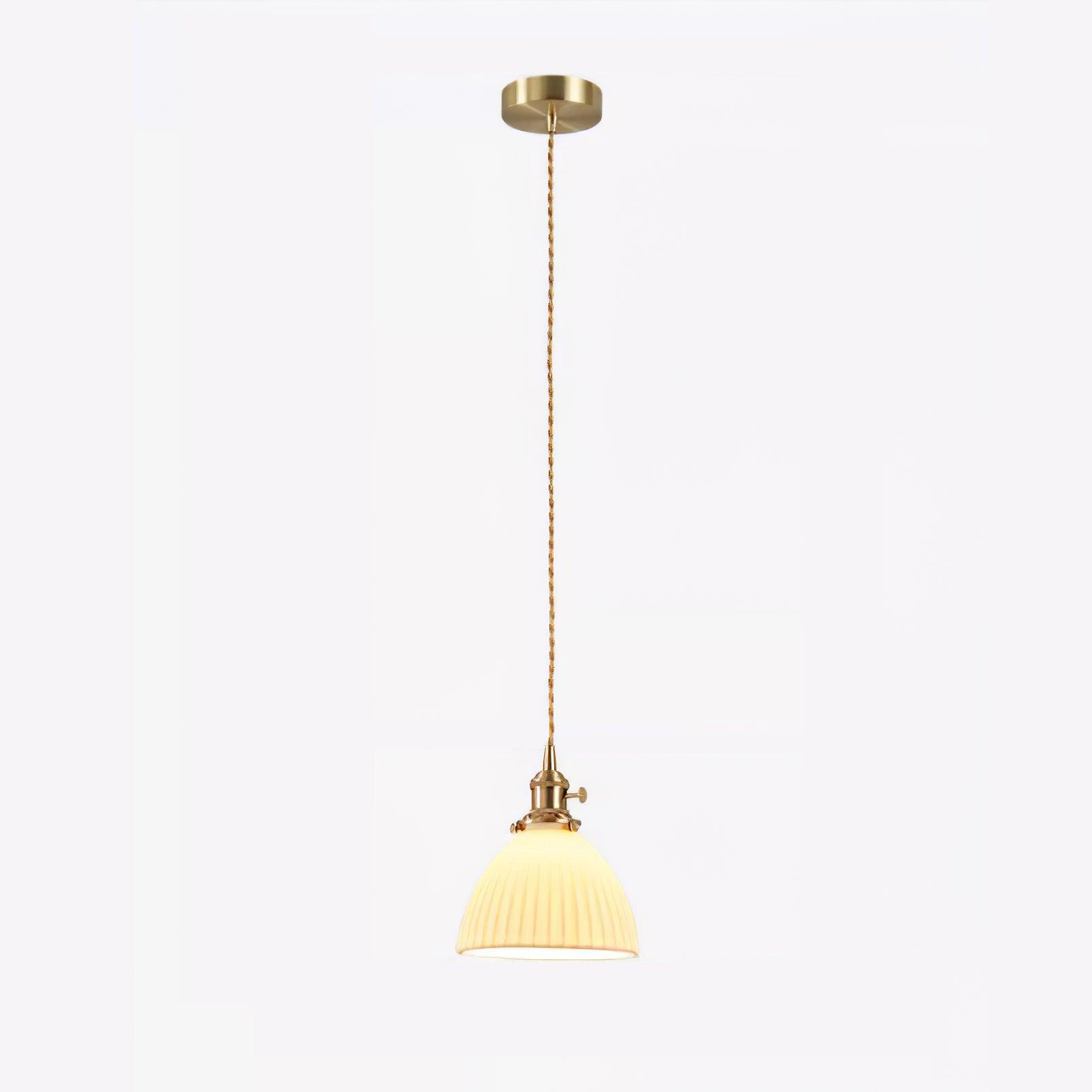 Ornoryra Vintage Glass Pendant Light-Neutral Decor