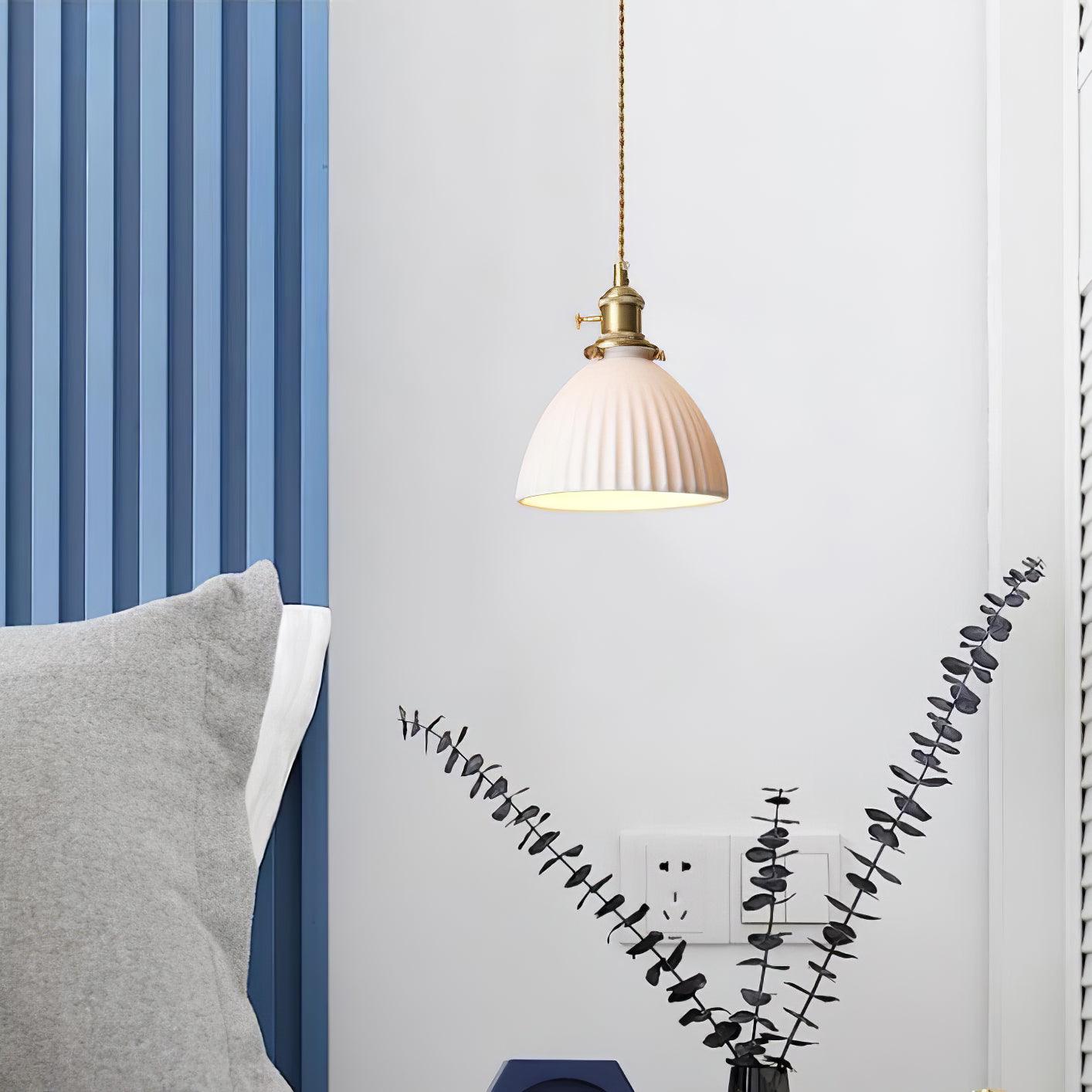 Ornoryra Vintage Glass Pendant Light-Neutral Decor