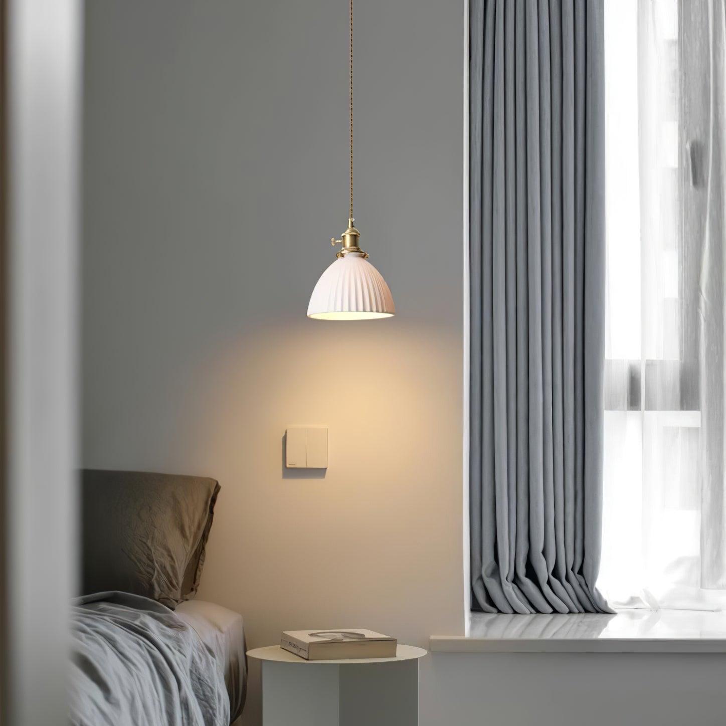 Ornoryra Vintage Glass Pendant Light-Neutral Decor