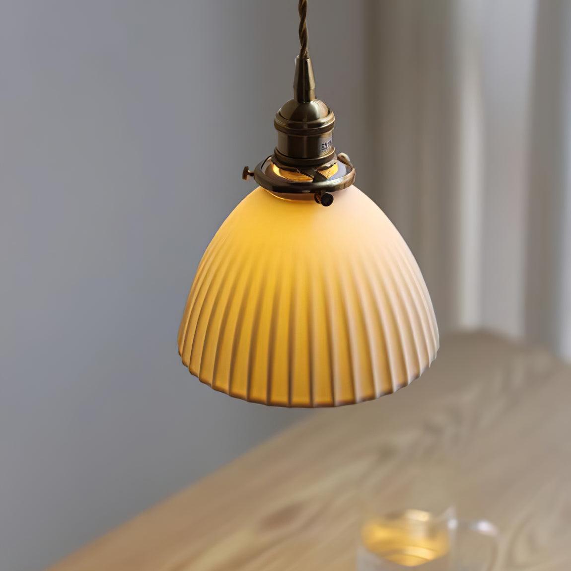 Ornoryra Vintage Glass Pendant Light-Neutral Decor