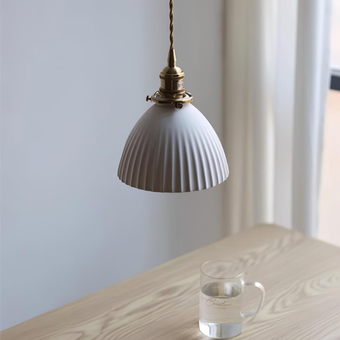 Ornoryra Vintage Glass Pendant Light-Neutral Decor