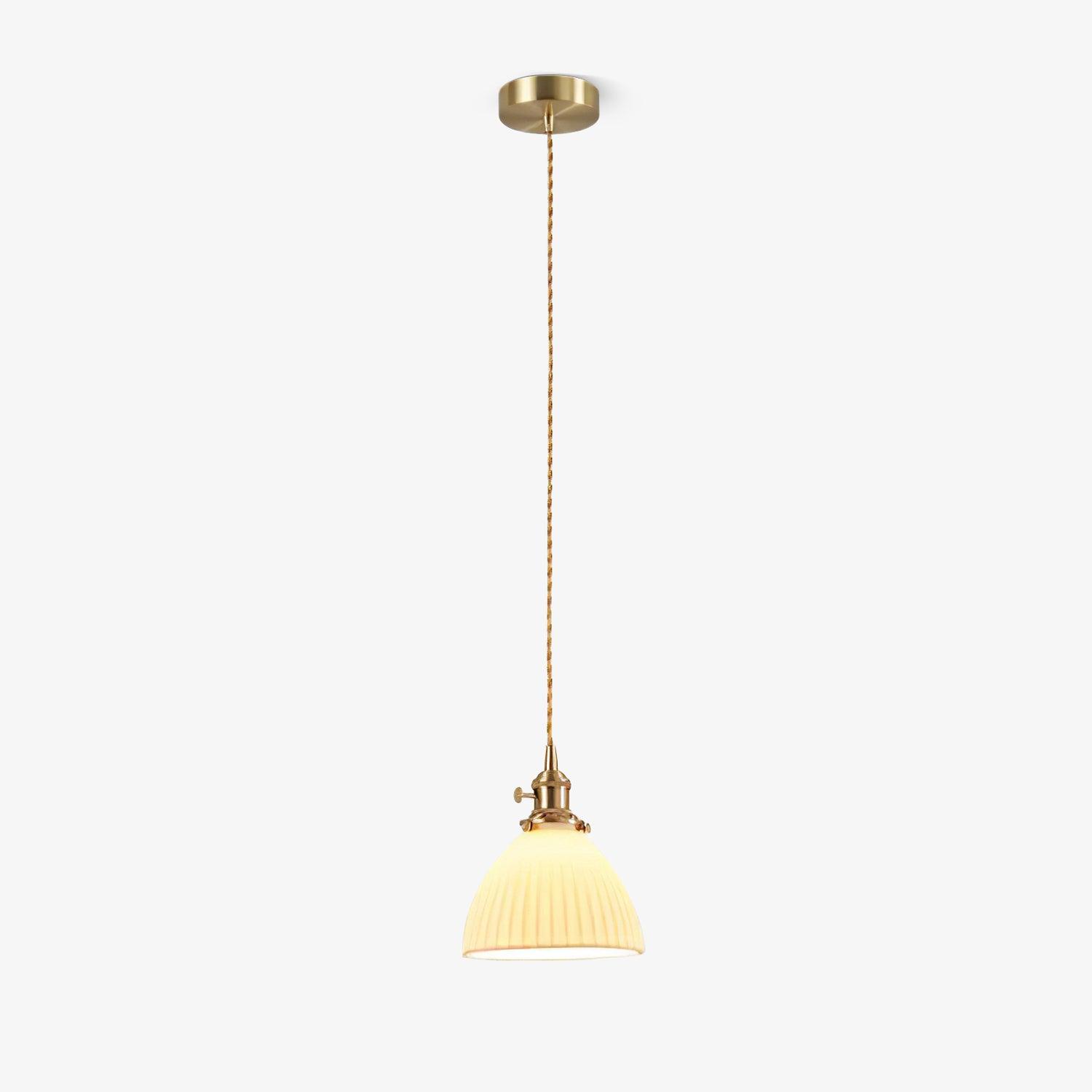 Ornoryra Vintage Glass Pendant Light-Neutral Decor