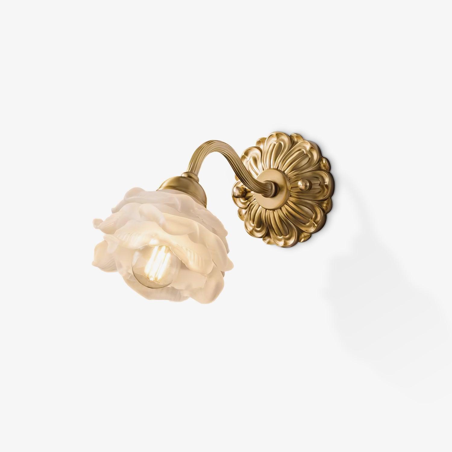 Palo Brass Floral Luxury Wall Lamp-Neutral Decor