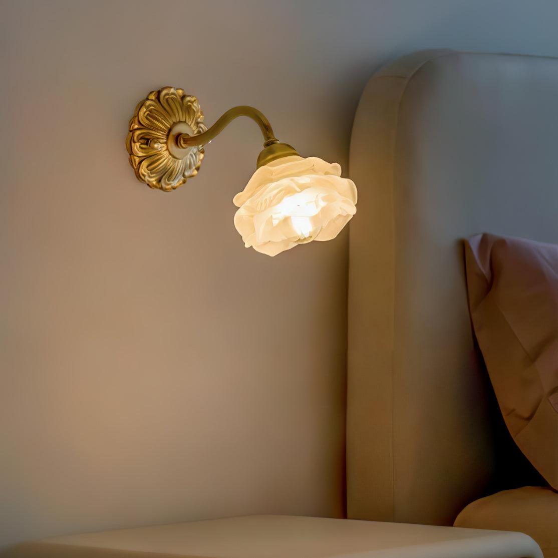 Palo Brass Floral Luxury Wall Lamp-Neutral Decor