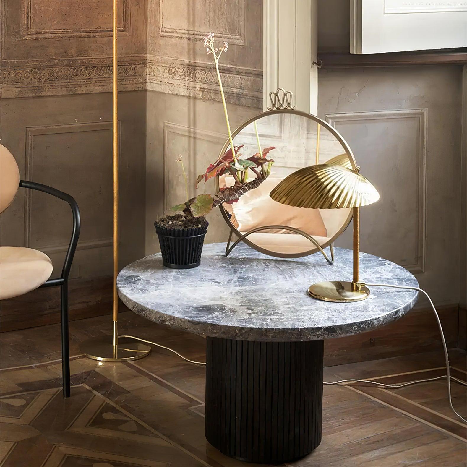 Zorare Brass Glam Table Lamp-Neutral Decor