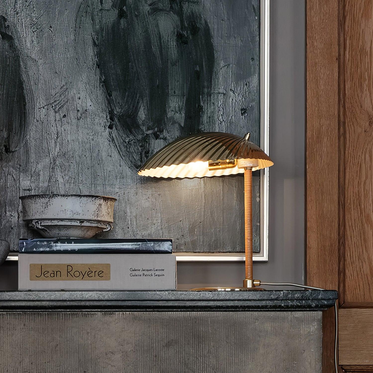 Zorare Brass Glam Table Lamp-Neutral Decor