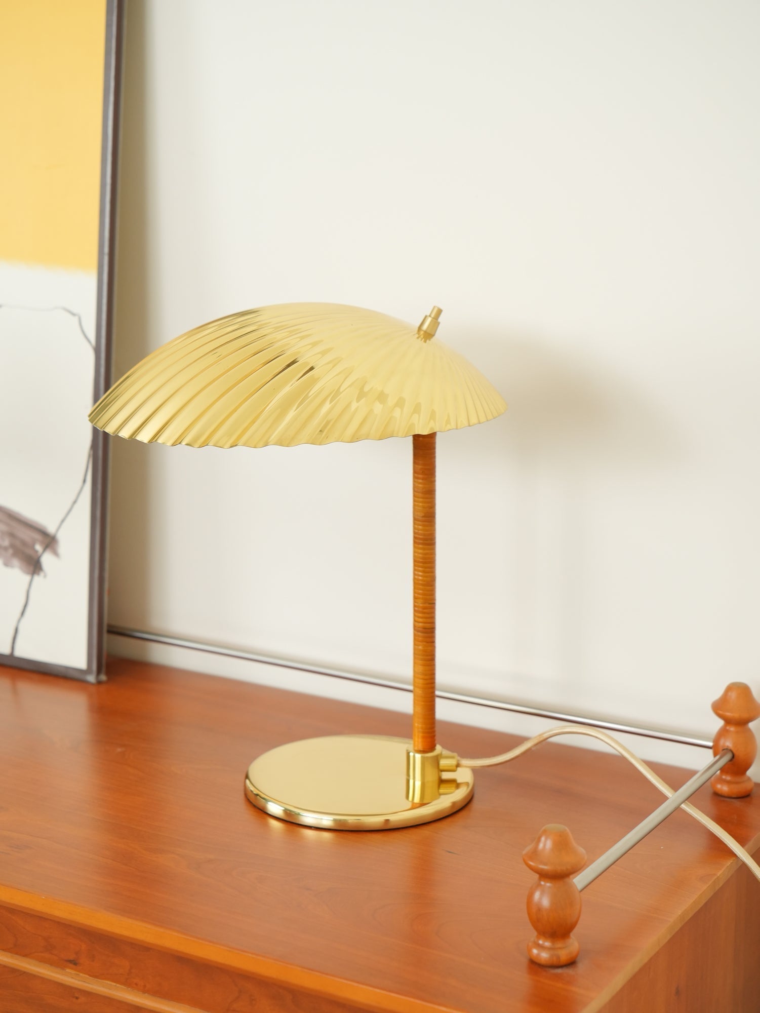 Zorare Brass Glam Table Lamp-Neutral Decor