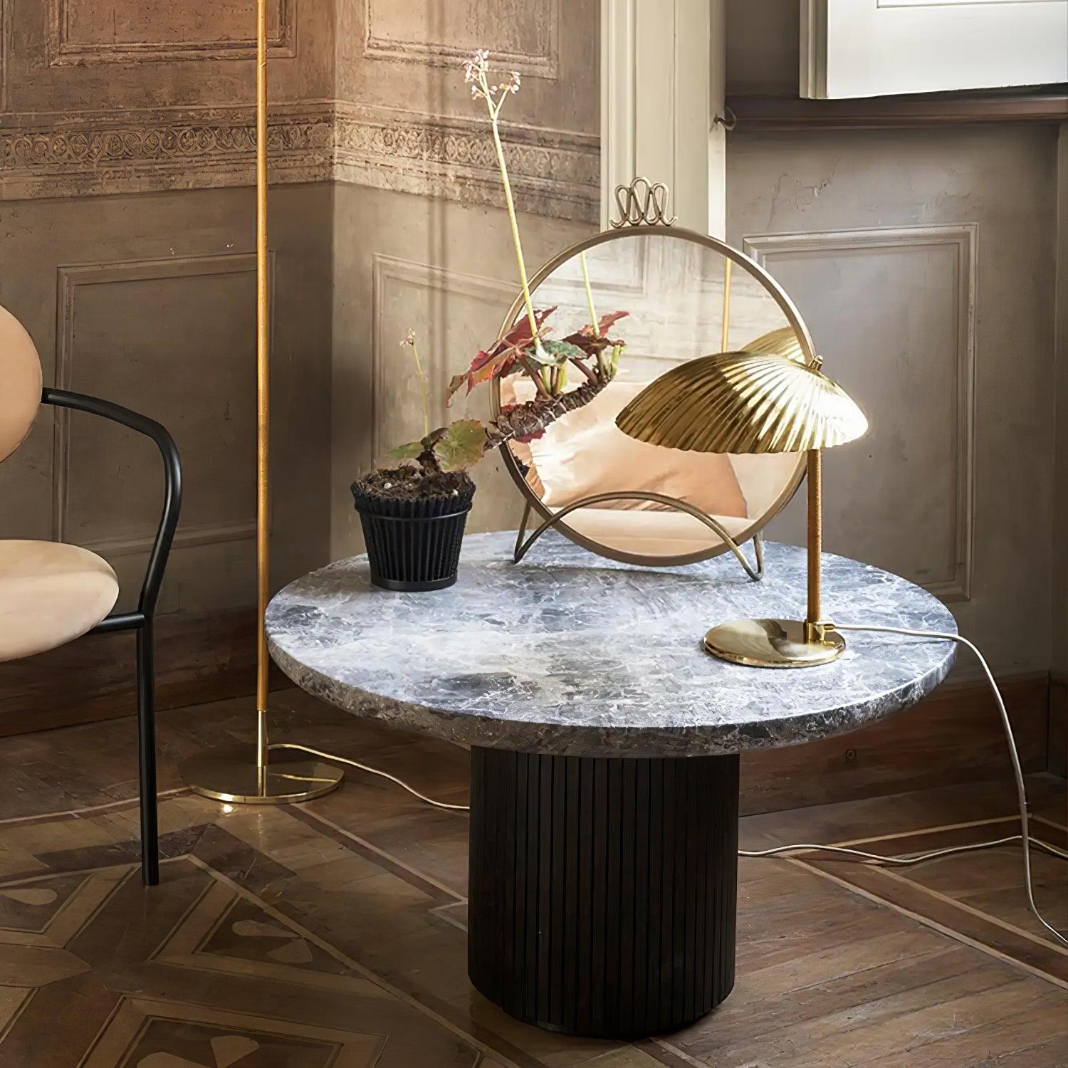 Zorare Brass Glam Table Lamp-Neutral Decor