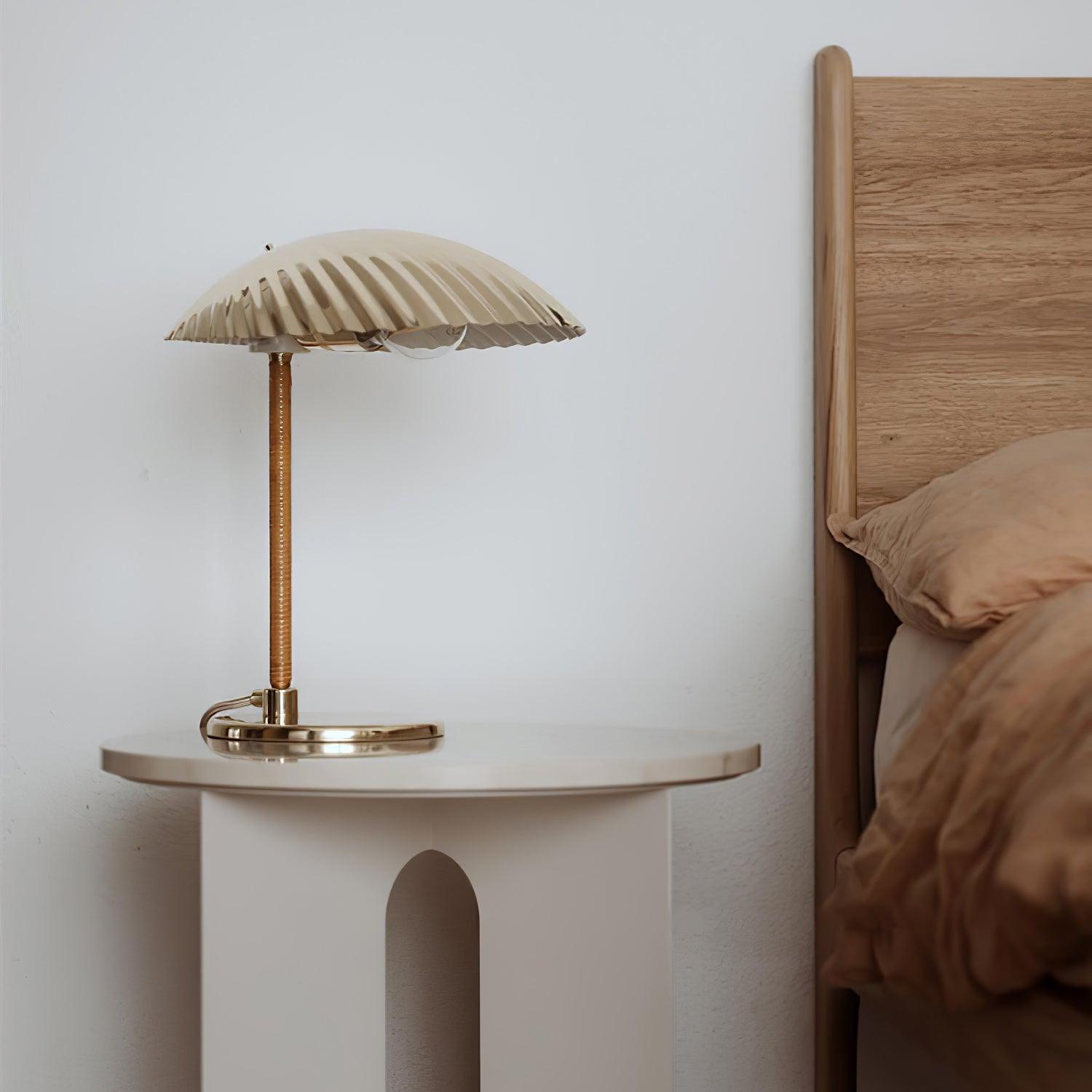 Zorare Brass Glam Table Lamp-Neutral Decor