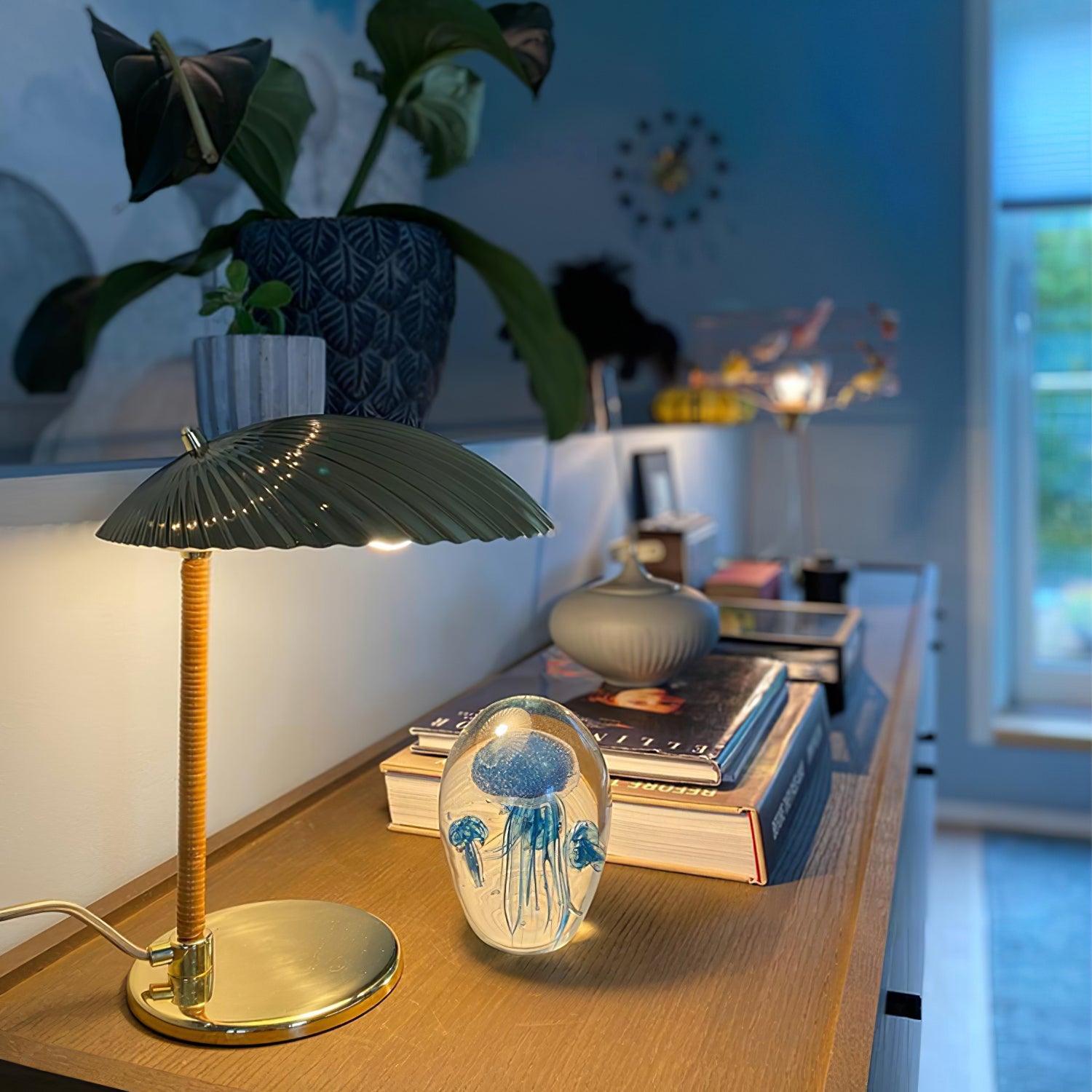 Zorare Brass Glam Table Lamp-Neutral Decor
