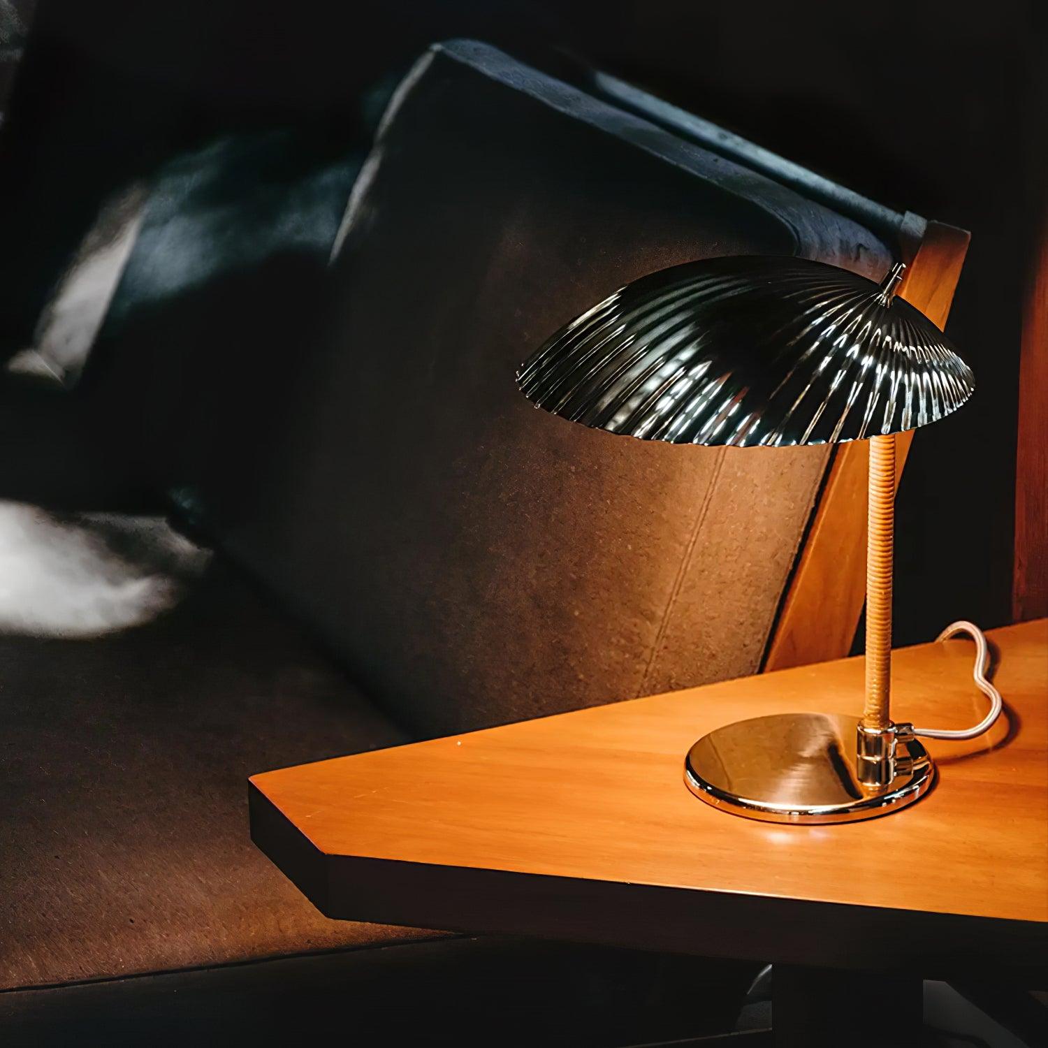 Zorare Brass Glam Table Lamp-Neutral Decor