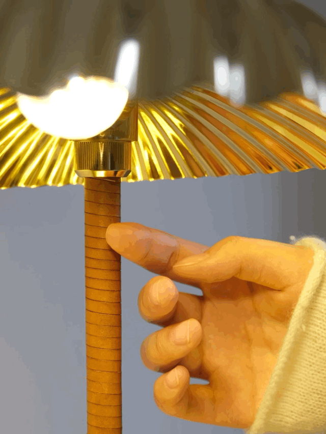 Zorare Brass Glam Table Lamp-Neutral Decor