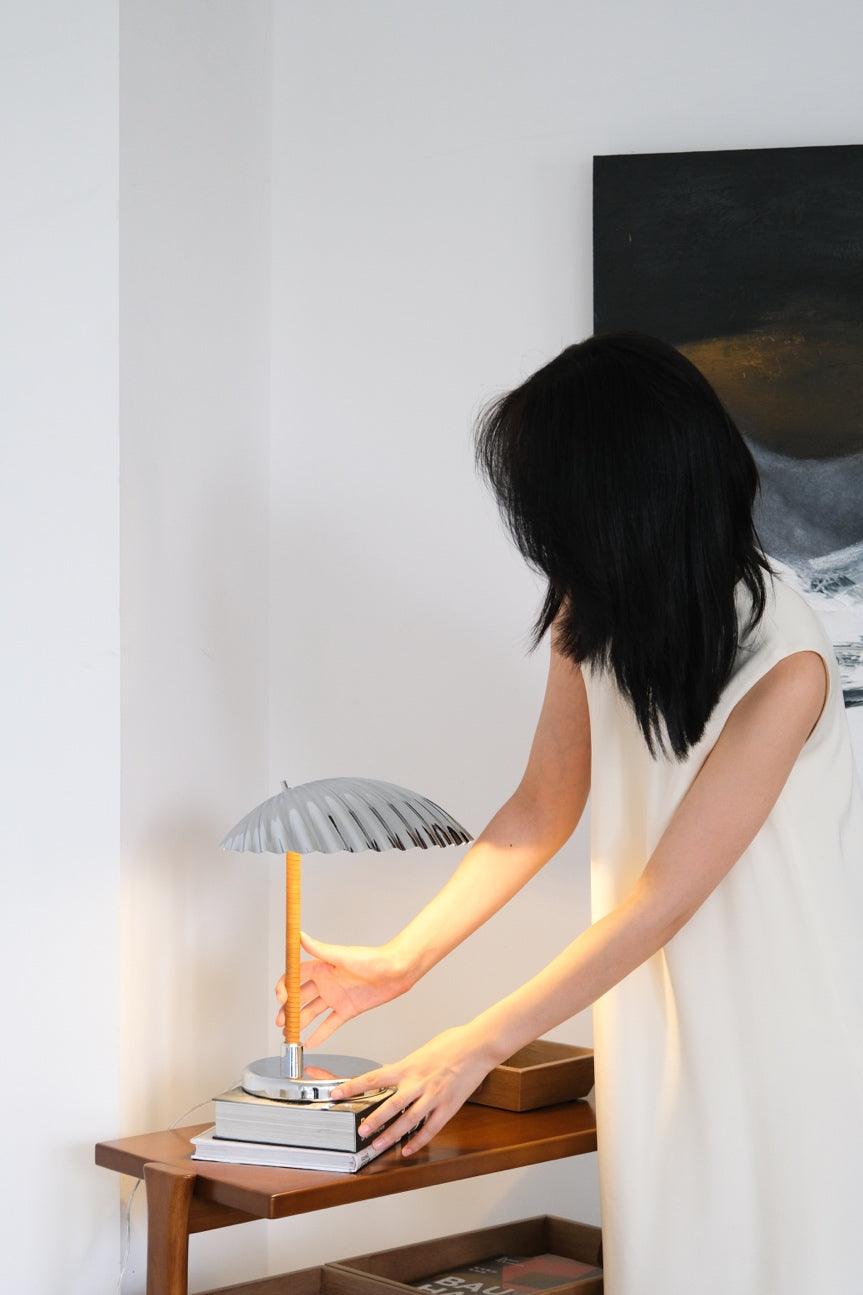 Zorare Brass Glam Table Lamp-Neutral Decor