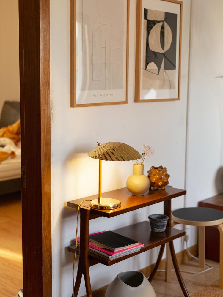 Zorare Brass Glam Table Lamp-Neutral Decor