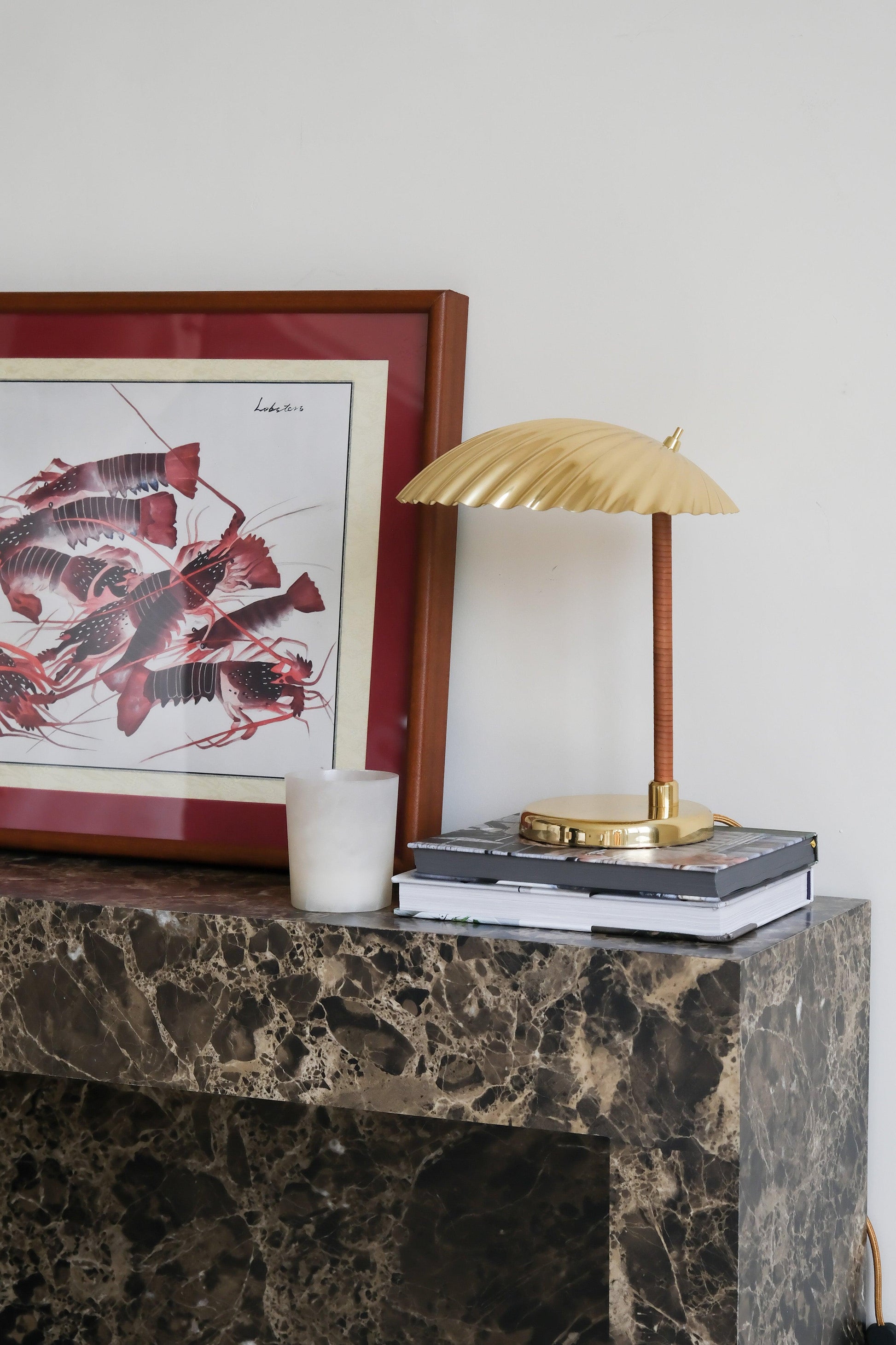 Zorare Brass Glam Table Lamp-Neutral Decor