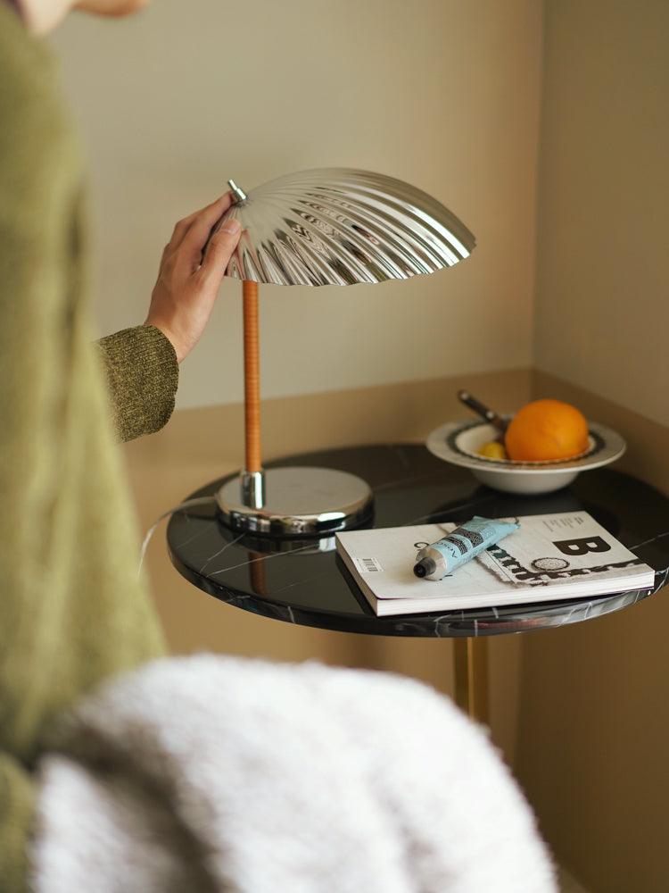 Zorare Brass Glam Table Lamp-Neutral Decor