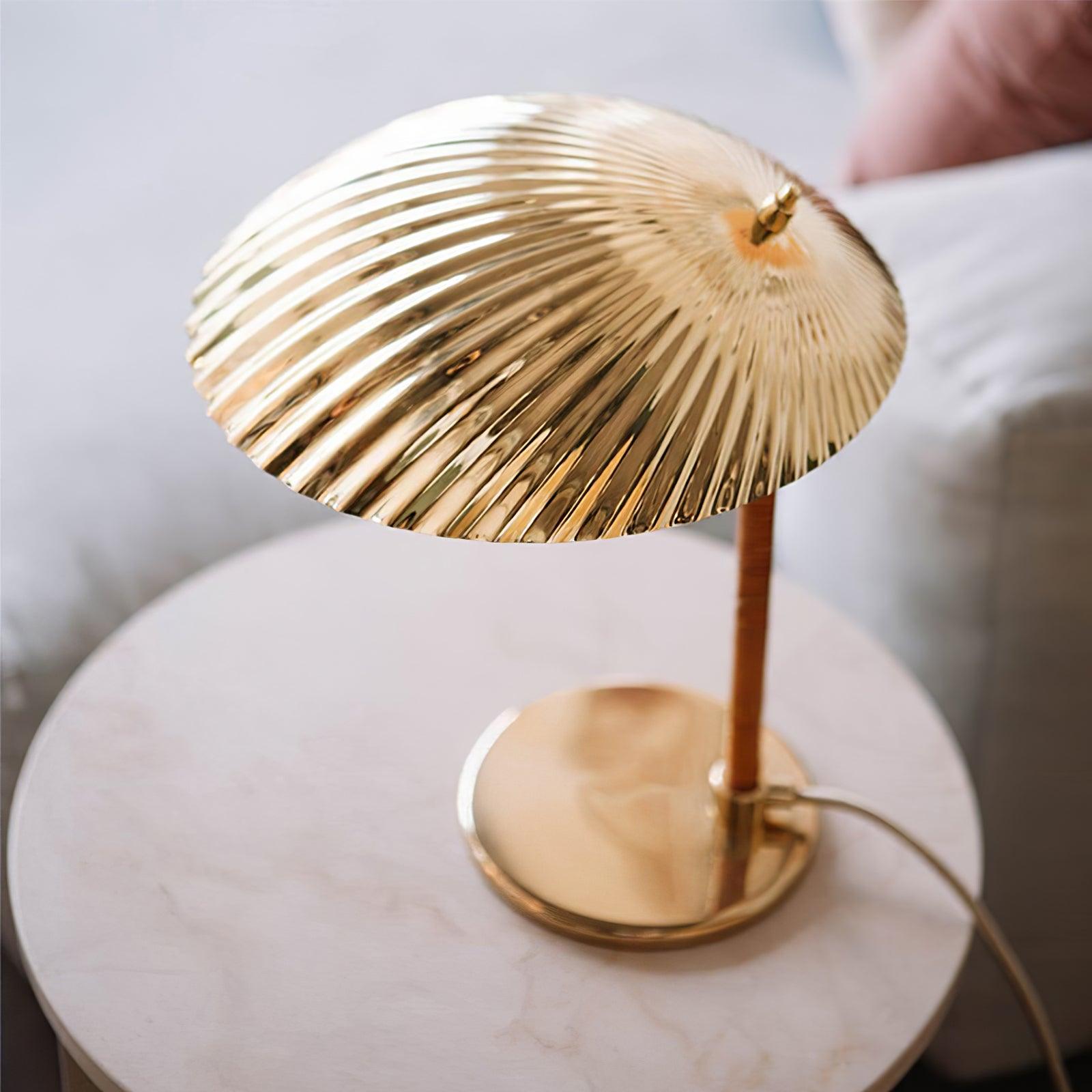 Zorare Brass Glam Table Lamp-Neutral Decor