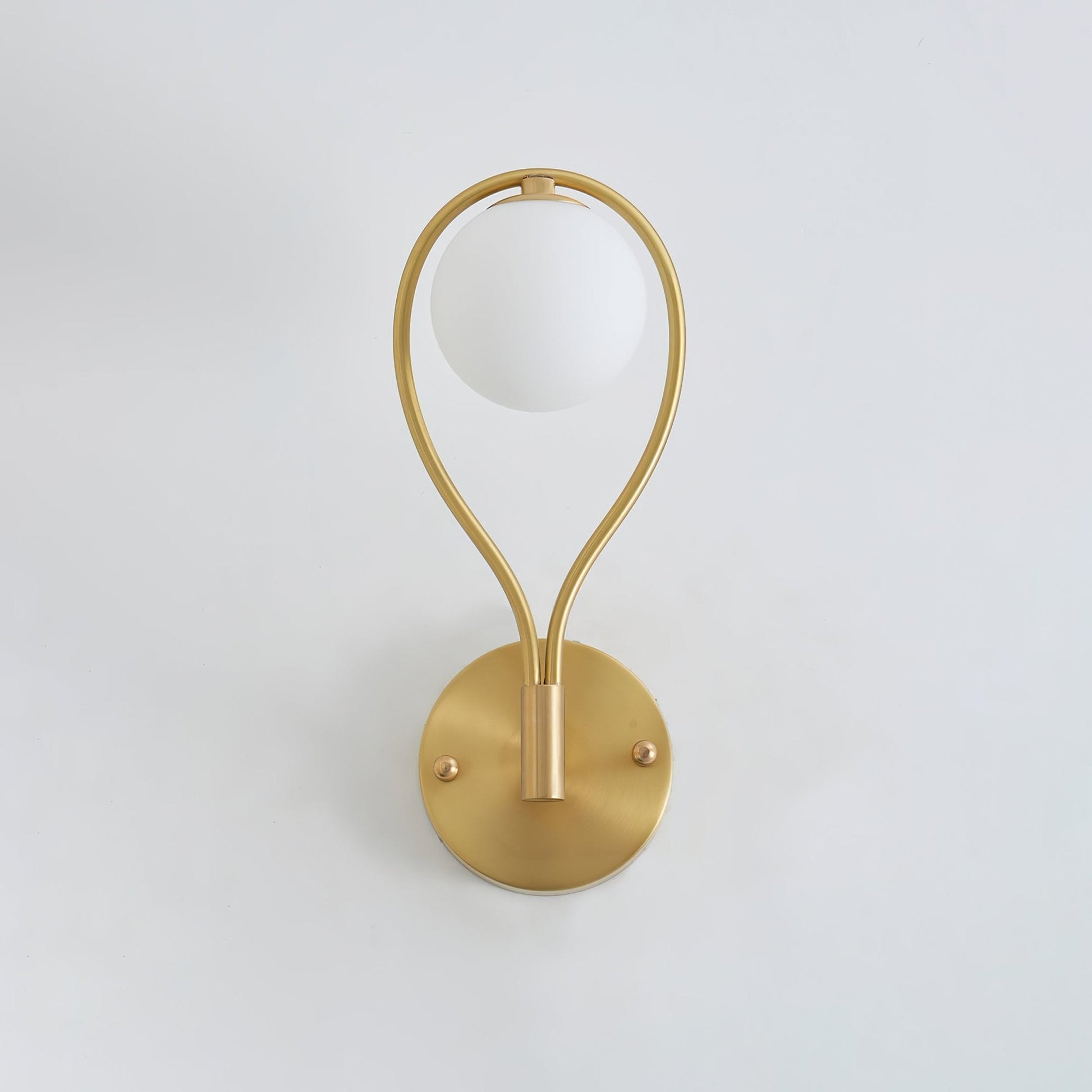 Rominex Modern Minimalist Vanity Brass Glass Wall Lamp-Neutral Decor