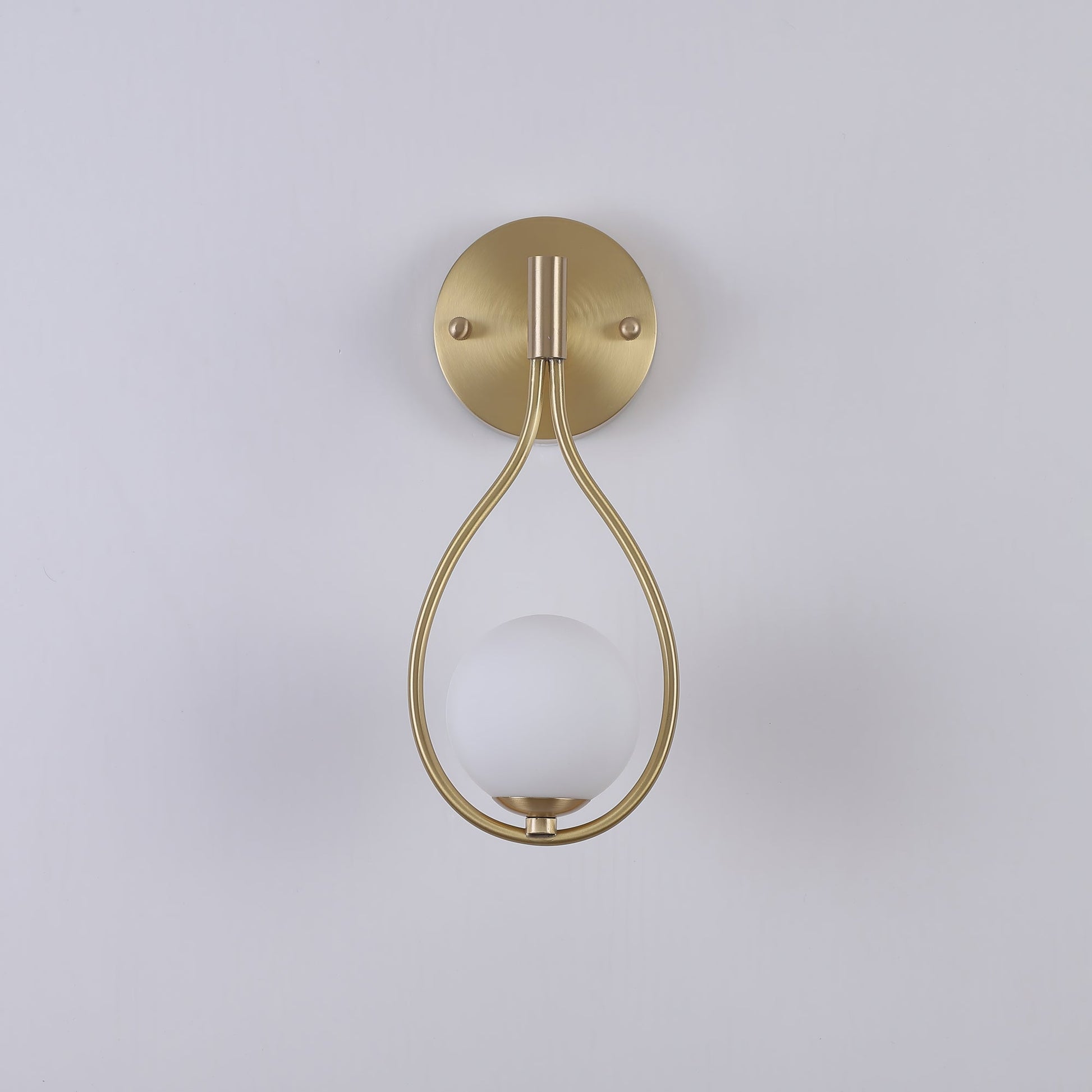 Rominex Modern Minimalist Vanity Brass Glass Wall Lamp-Neutral Decor